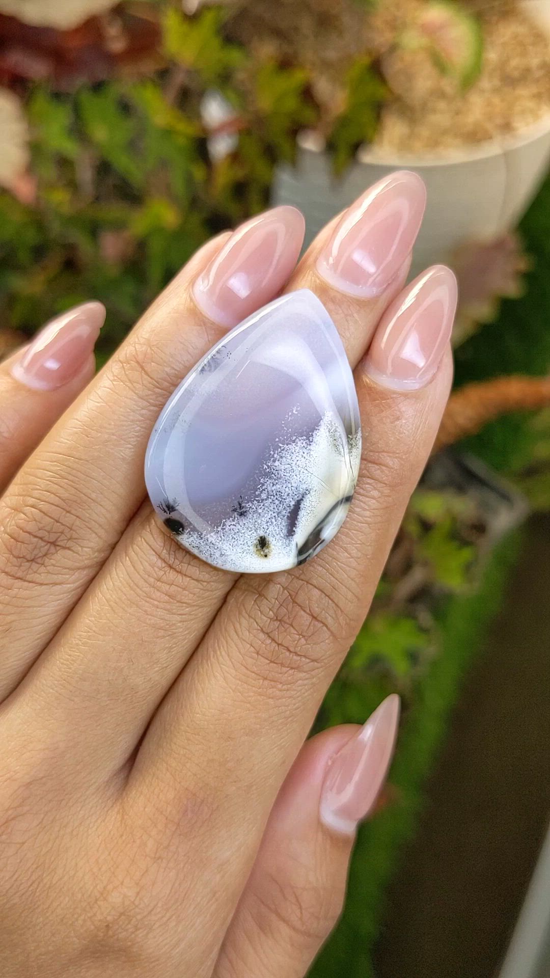 39.36 Ct. Multi Color Cabochon Agate from Madagascar Size Video