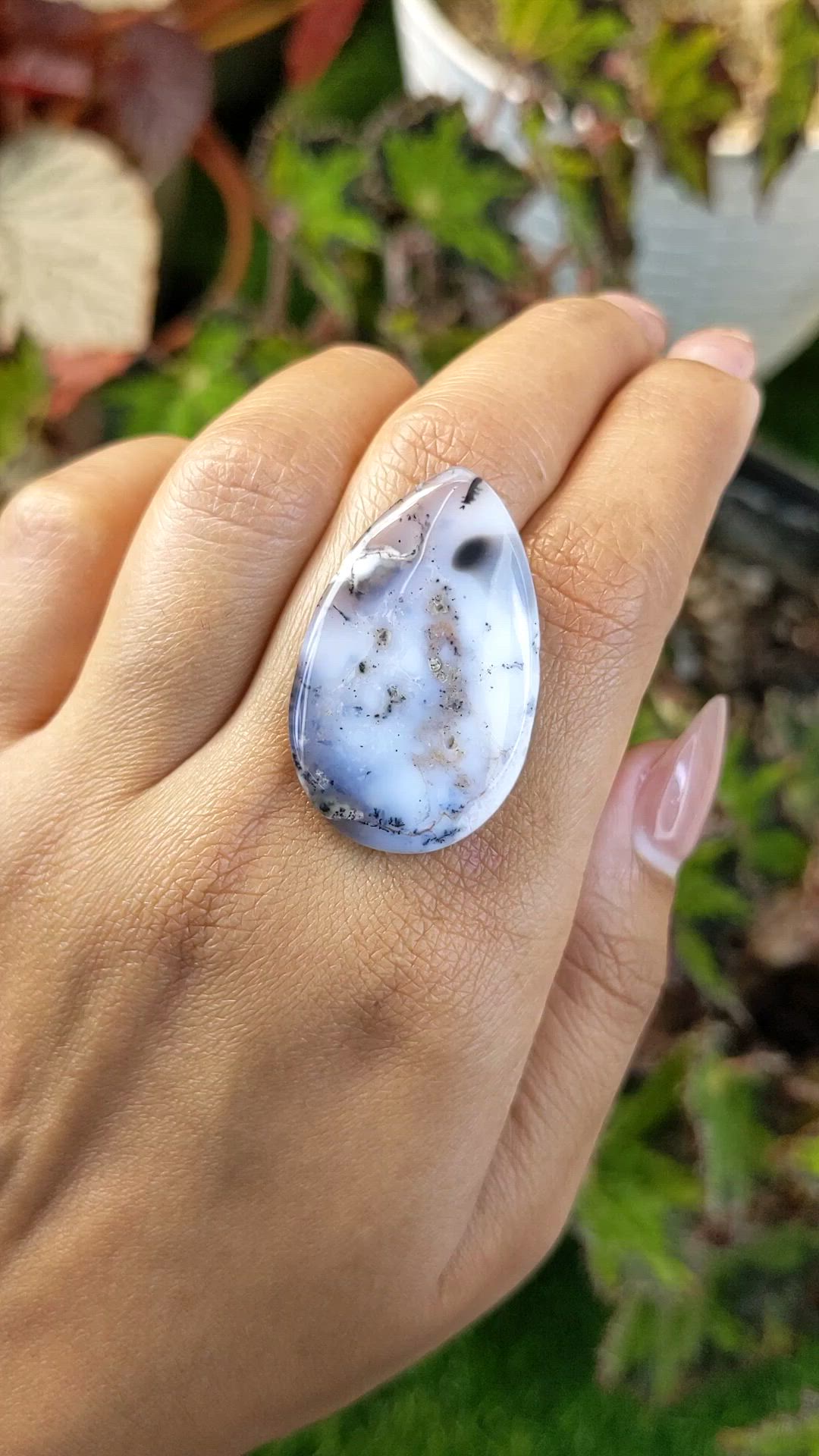 29.34 Ct. Multi Color Cabochon Agate from Madagascar Size Video