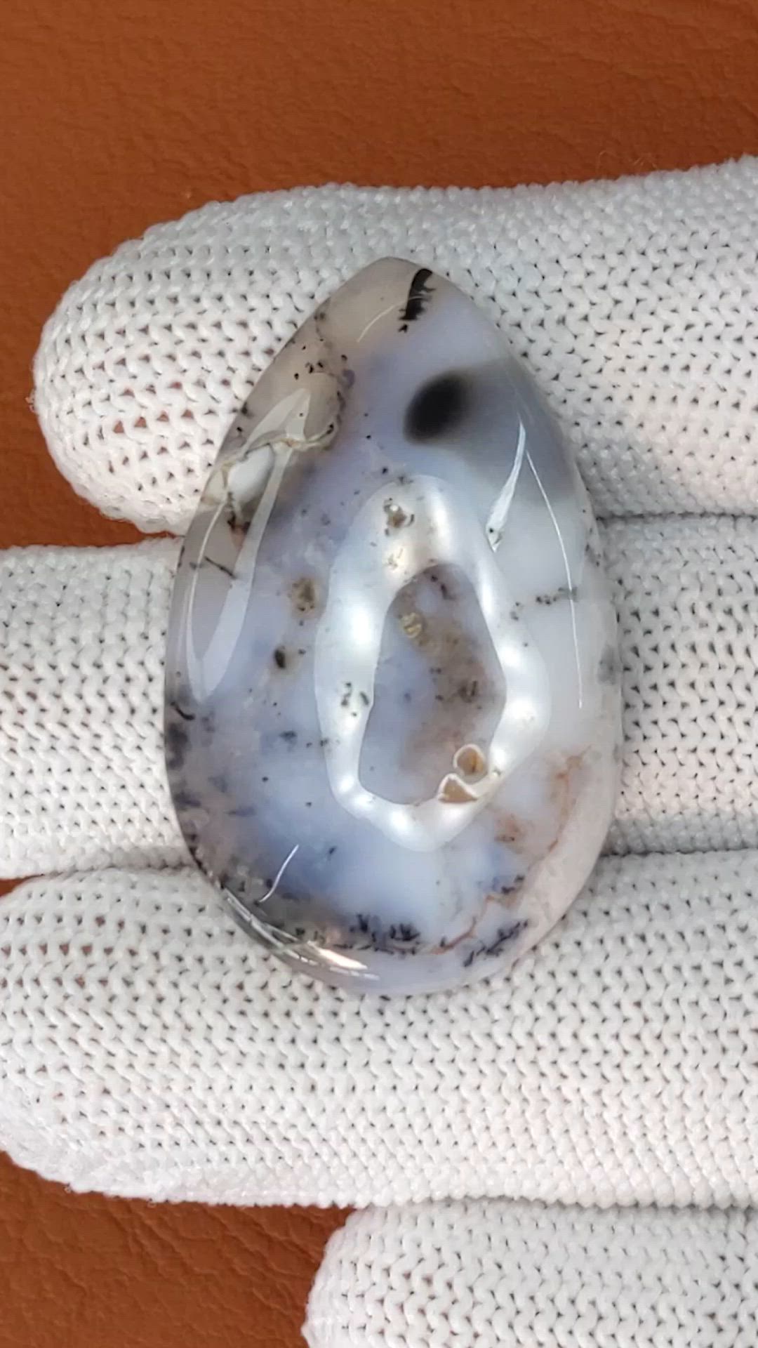 29.34 Ct. Multi Color Cabochon Agate from Madagascar Size Video