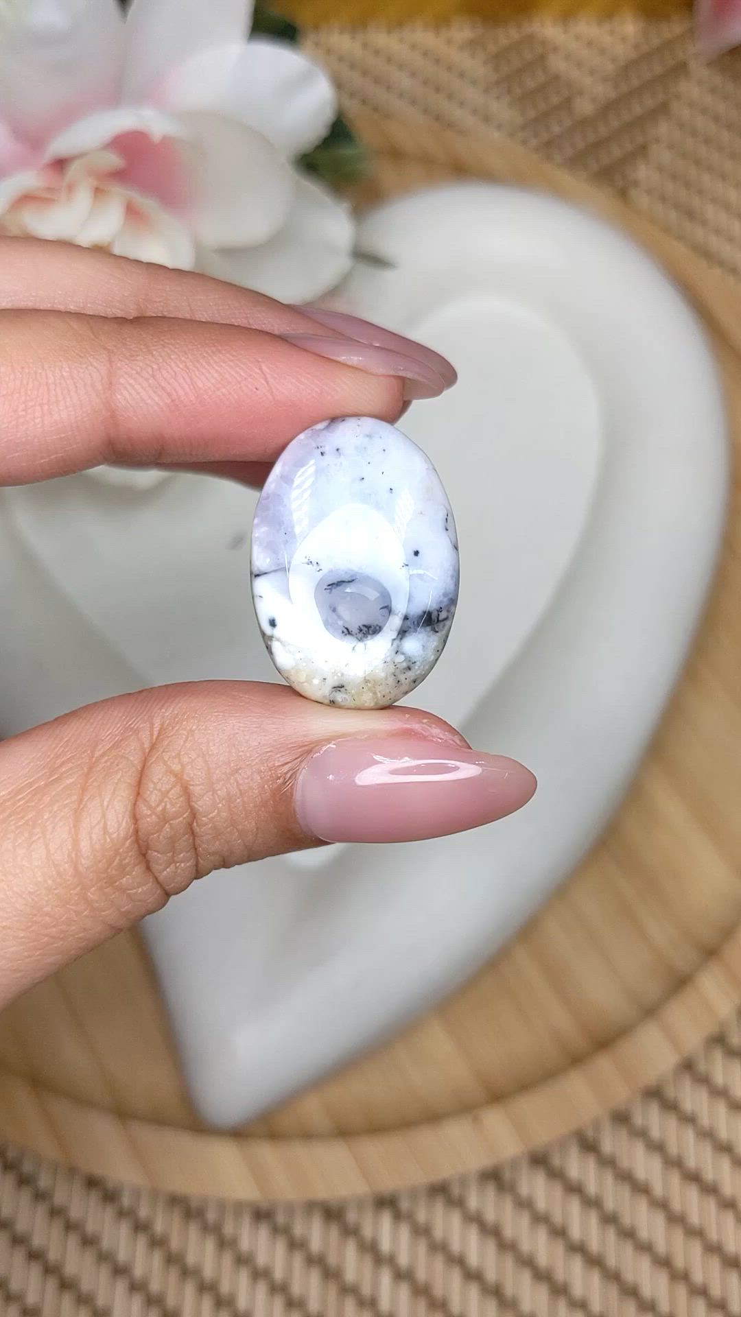 22.63 Ct. Multi Color Cabochon Agate from Madagascar Size Video