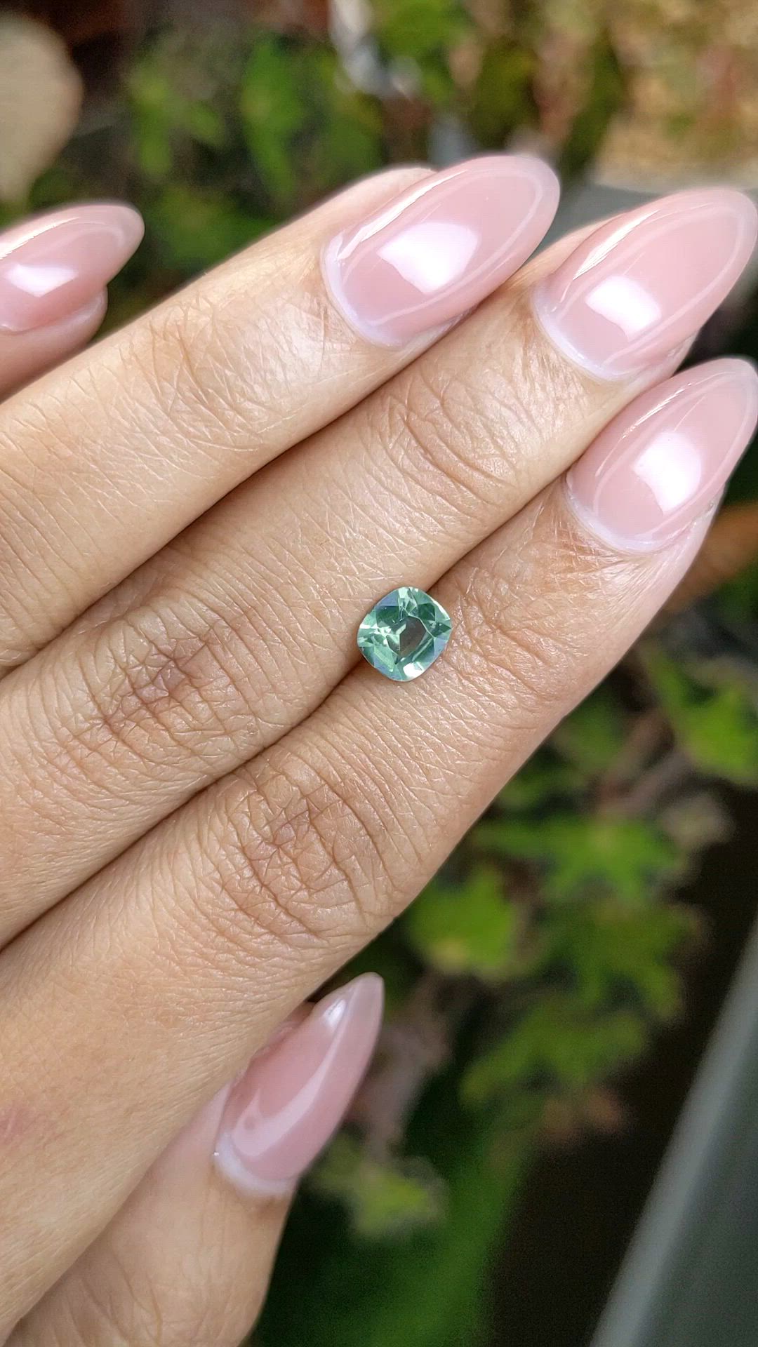 1.06 Ct. Green Zircon from Ceylon (Sri Lanka) Size Video