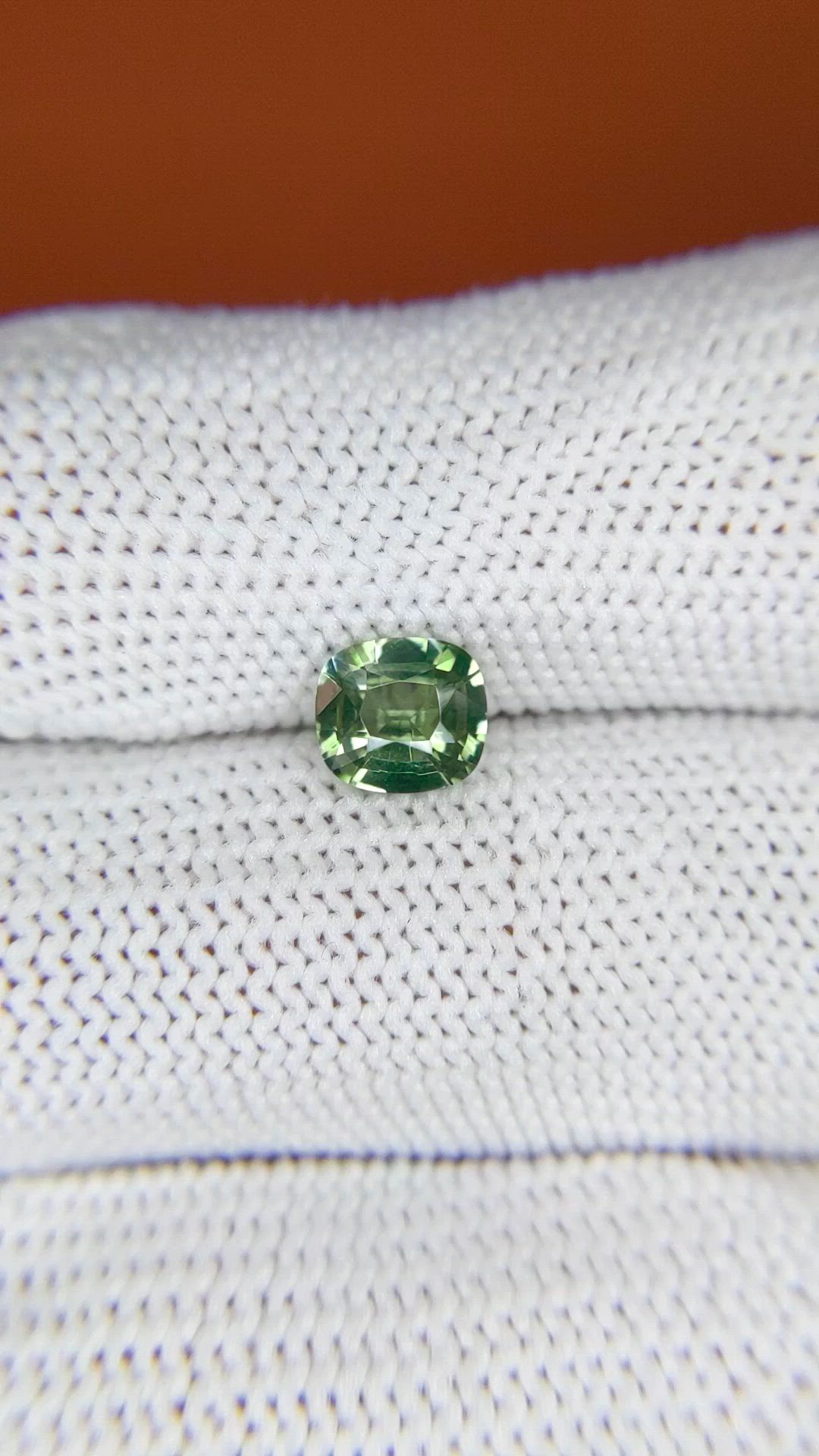 1.06 Ct. Green Zircon from Ceylon (Sri Lanka) Size Video
