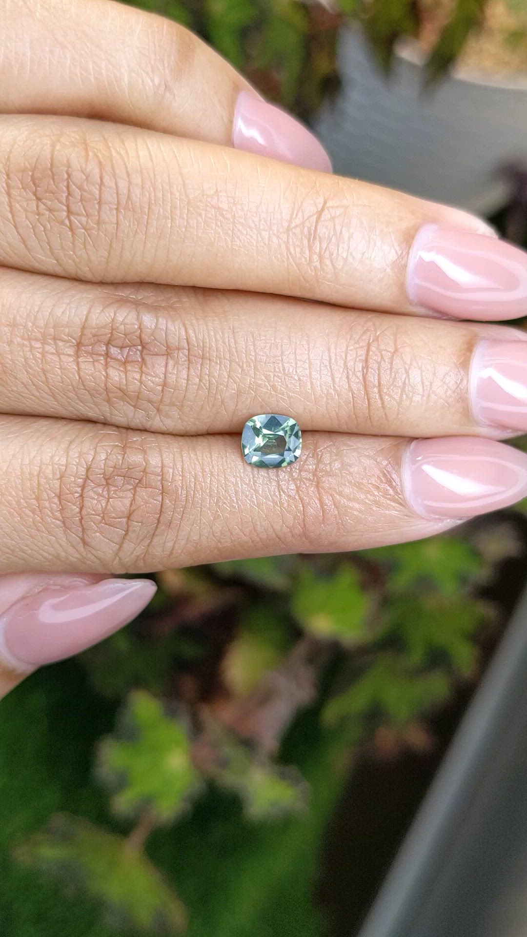 1.06 Ct. Green Zircon from Ceylon (Sri Lanka) Size Video