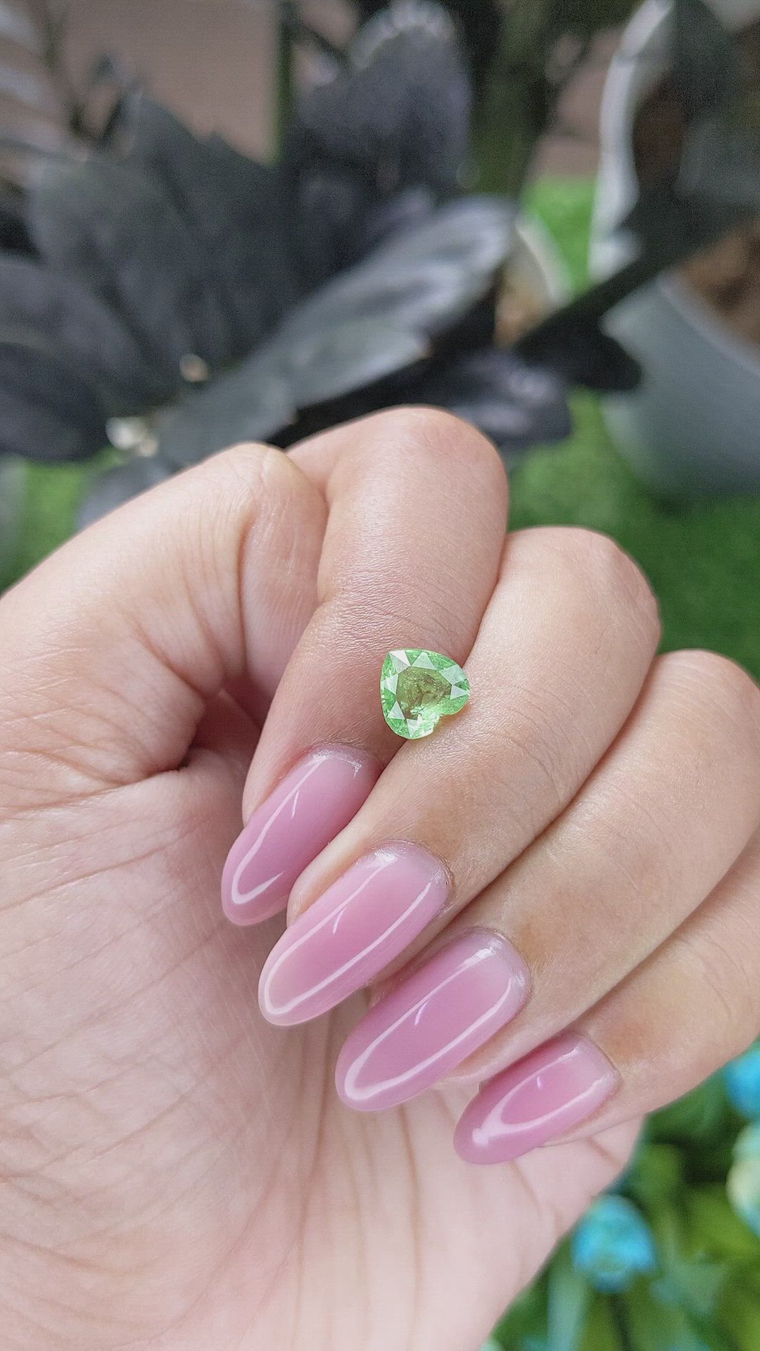 1.46 Ct. Tsavorite Garnet from Tanzania Size Video