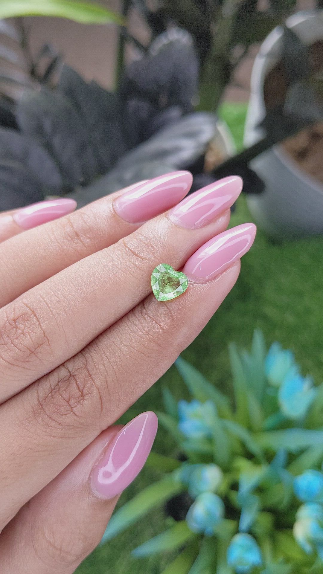 1.46 Ct. Tsavorite Garnet from Tanzania Size Video