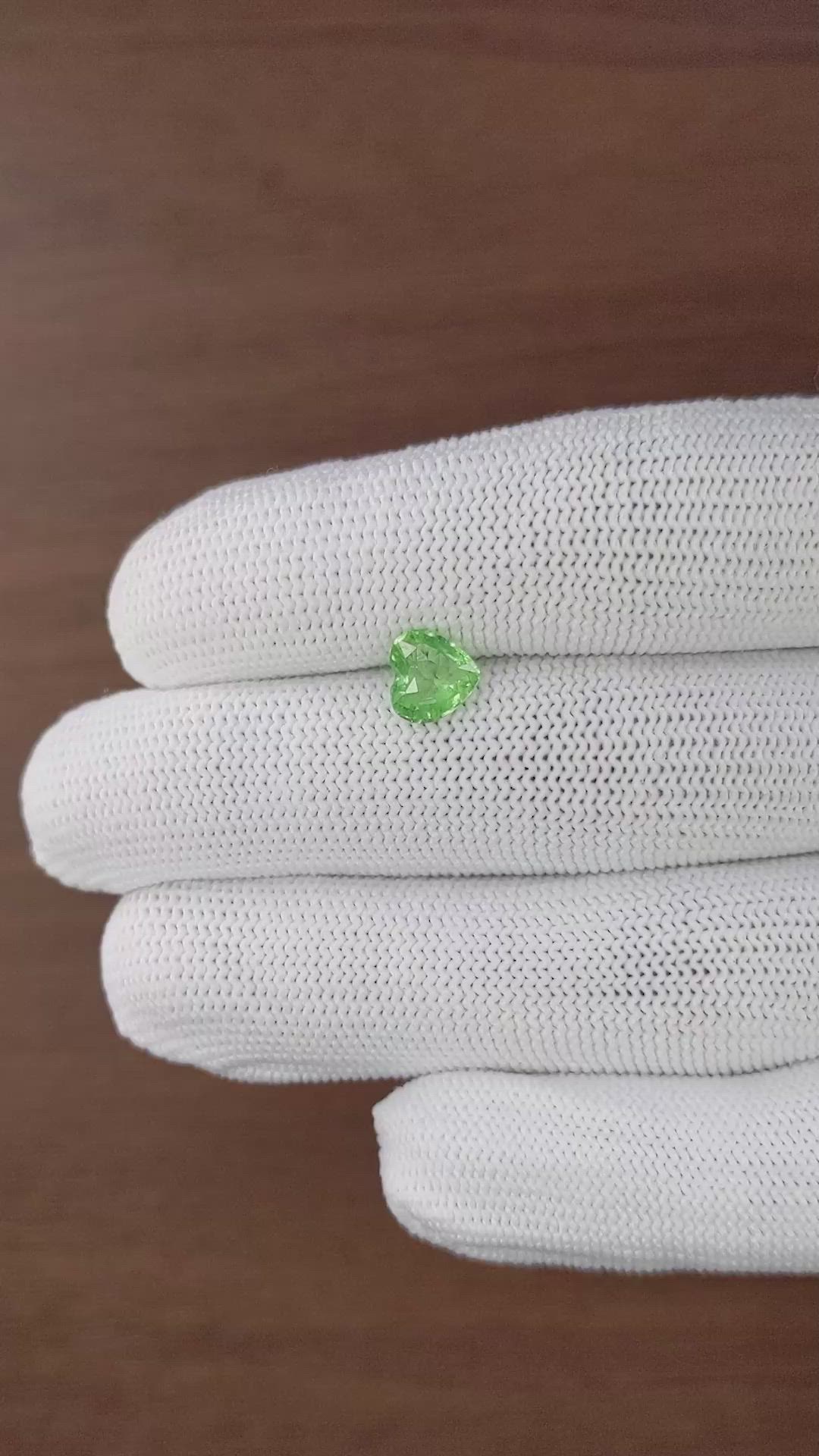 1.46 Ct. Tsavorite Garnet from Tanzania Size Video