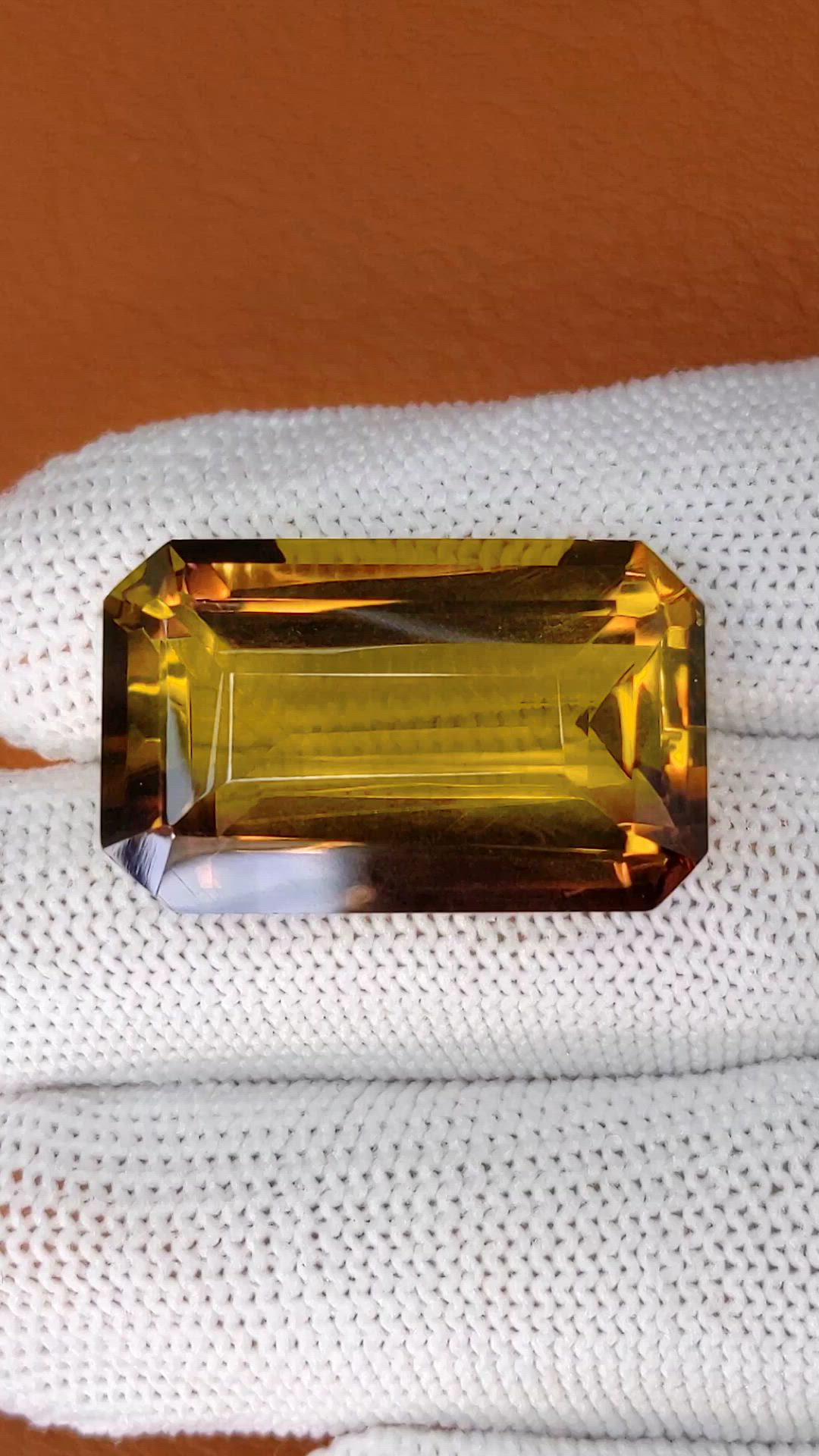 42.95 Ct. Bi Color Ametrine from Madagascar Size Video