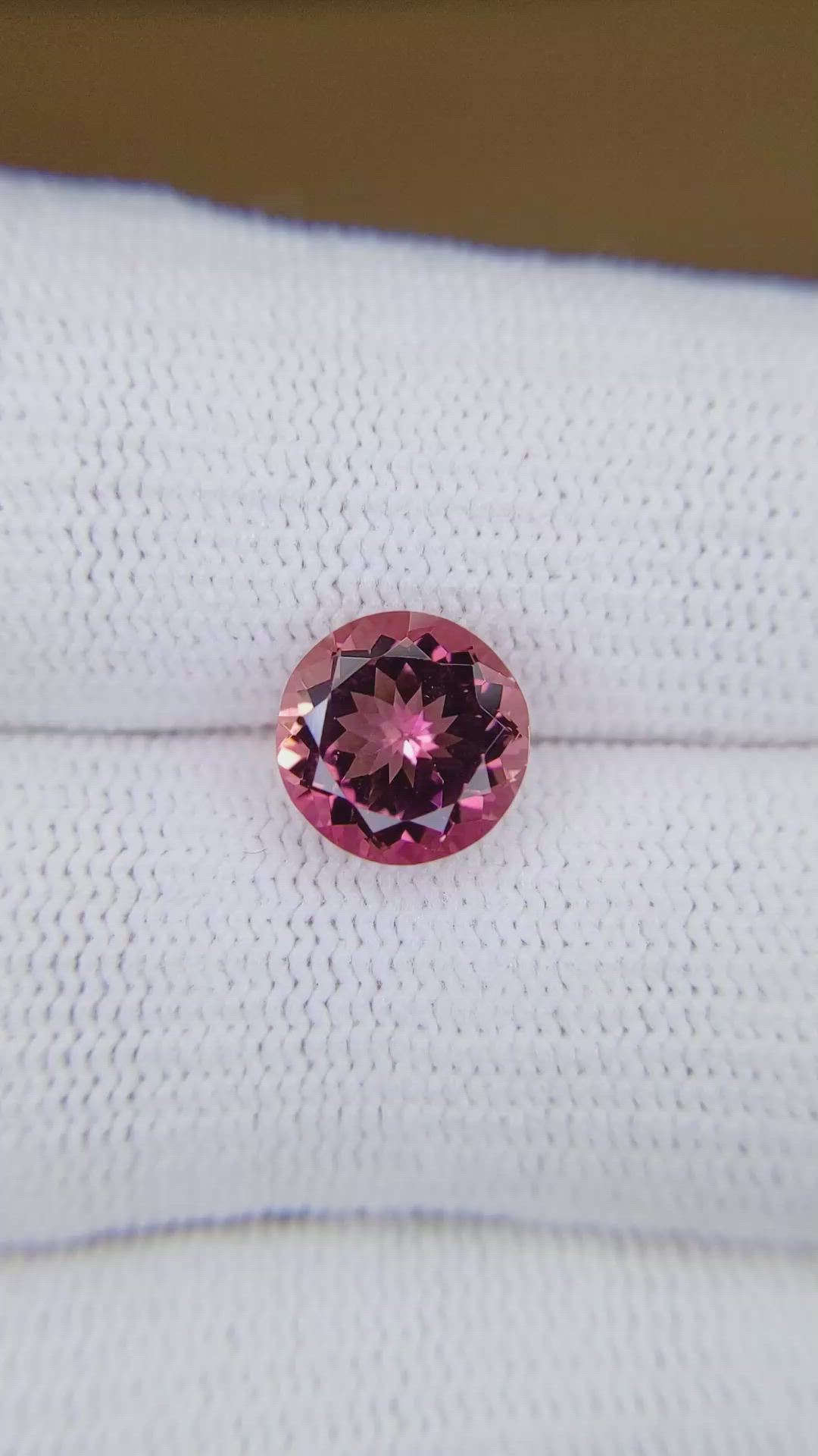 2.60 Ct. Pink Tourmaline from Madagascar Size Video