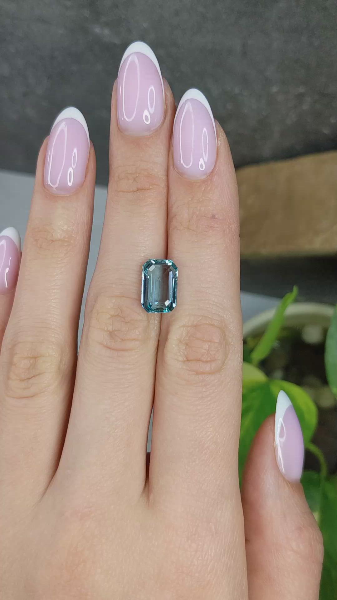 4.10 Ct. Blue Aquamarine from Brazil Size Video