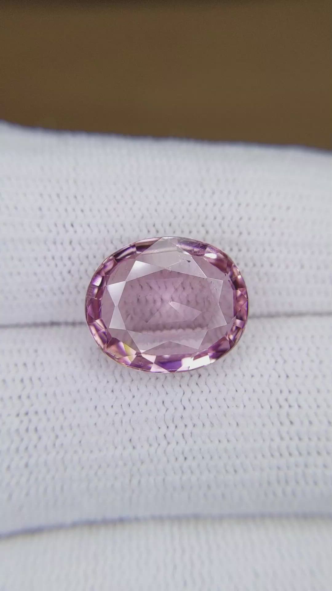 8.24 Ct. Pink Spinel from Ceylon (Sri Lanka) Size Video