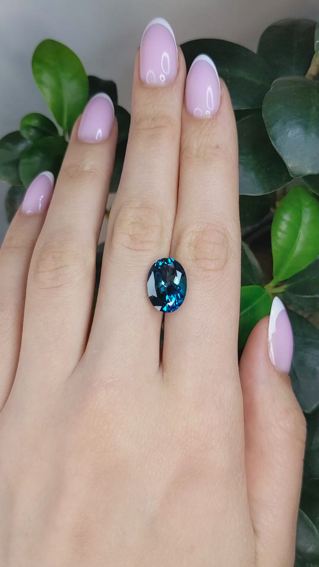 7.67 Ct. London Blue Topaz from Brazil Size Video