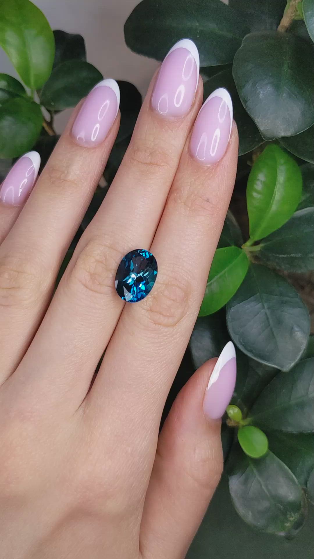 7.67 Ct. London Blue Topaz from Brazil Size Video