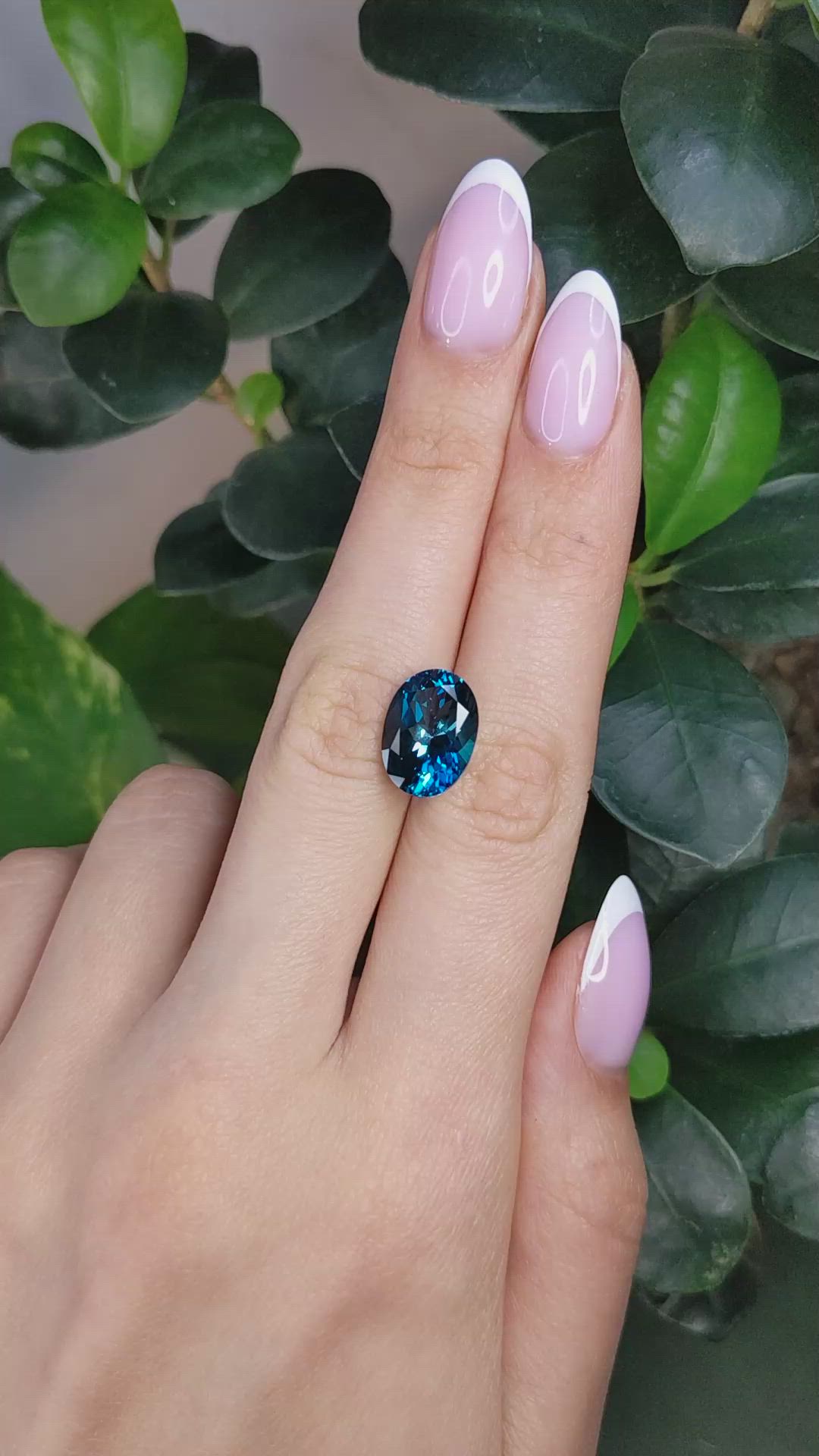 7.67 Ct. London Blue Topaz from Brazil Size Video