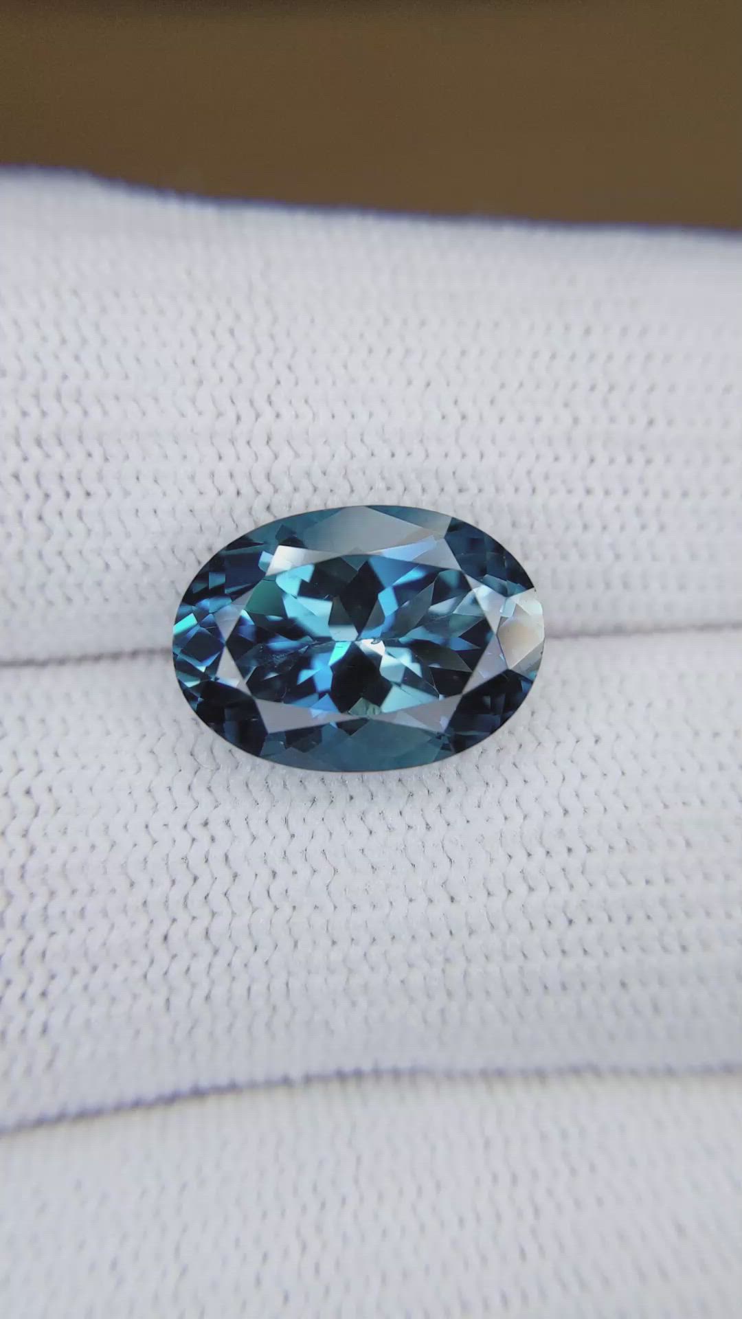 7.67 Ct. London Blue Topaz from Brazil Size Video