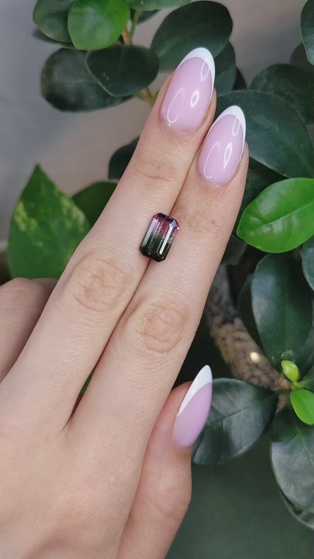 3.07 Ct. Watermelon Tourmaline from Madagascar Size Video