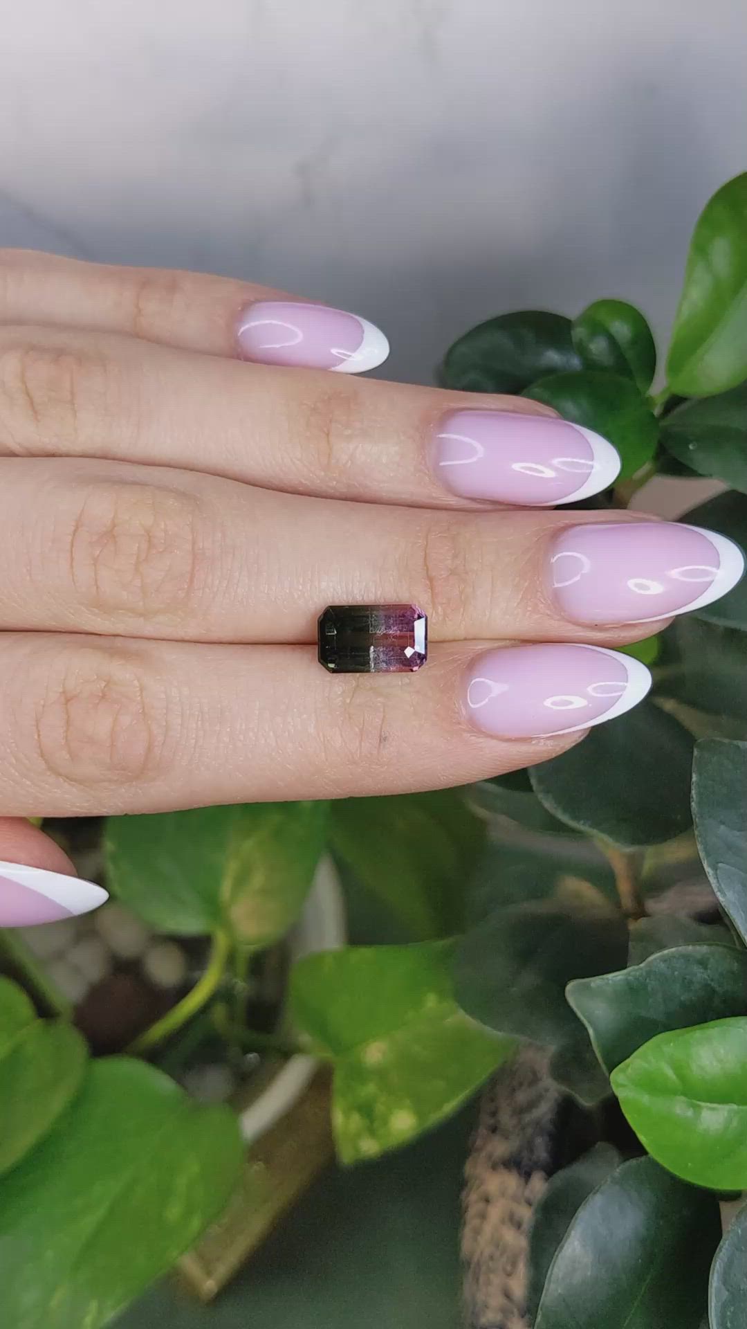 3.07 Ct. Watermelon Tourmaline from Madagascar Size Video