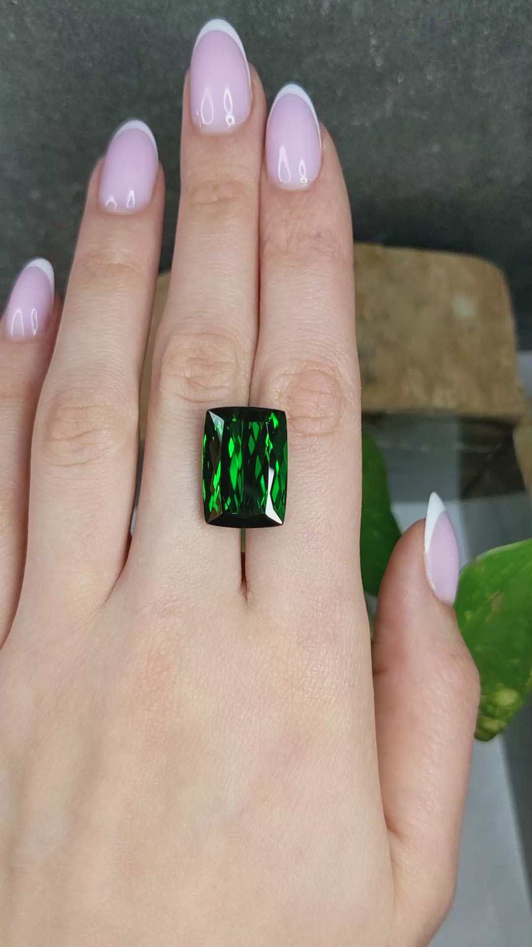 20.57 Ct. Green Tourmaline from Tanzania Size Video