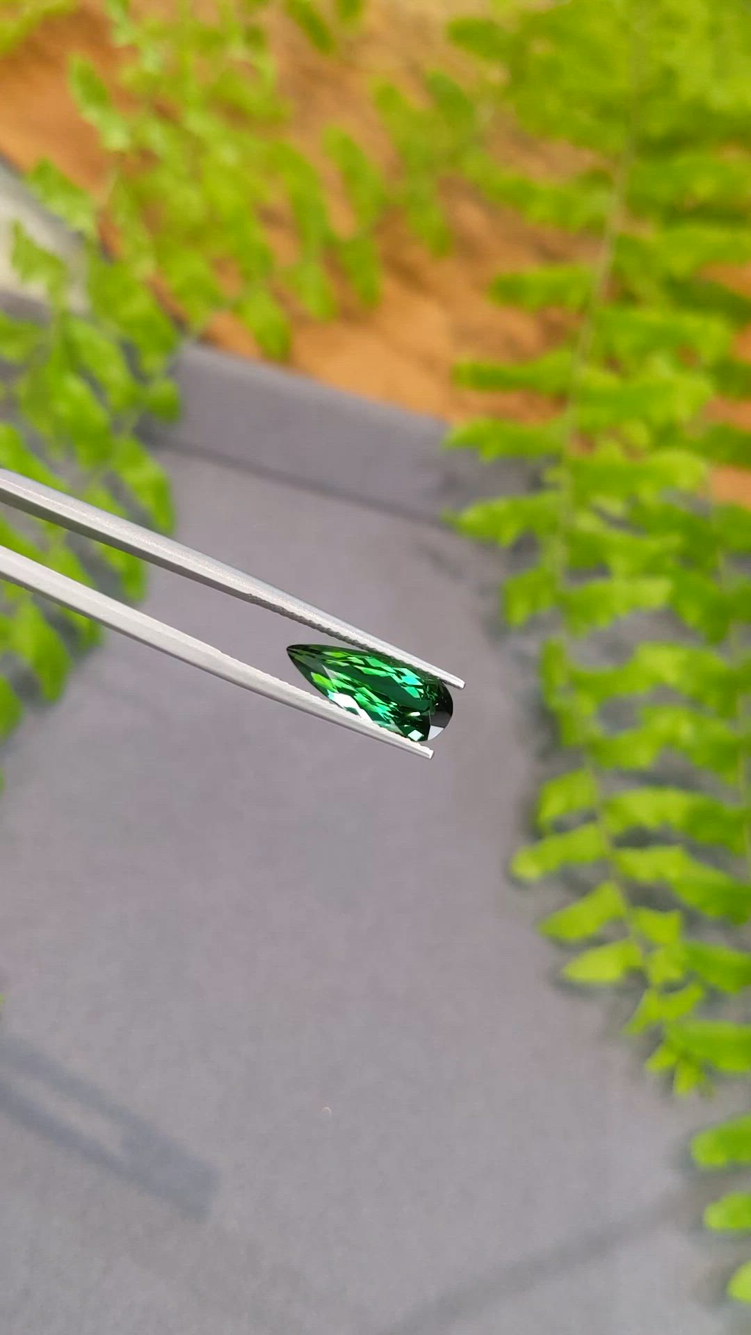 2.82 Ct. Green Tourmaline from Brazil Size Video