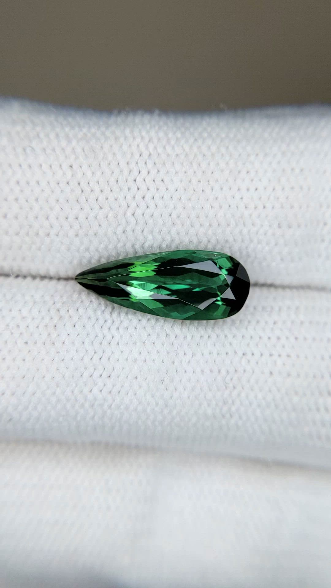 2.82 Ct. Green Tourmaline from Brazil Size Video