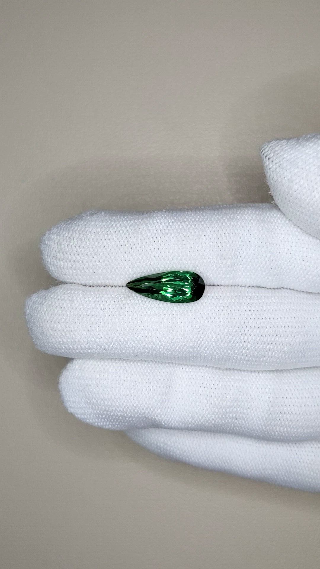 2.82 Ct. Green Tourmaline from Brazil Size Video