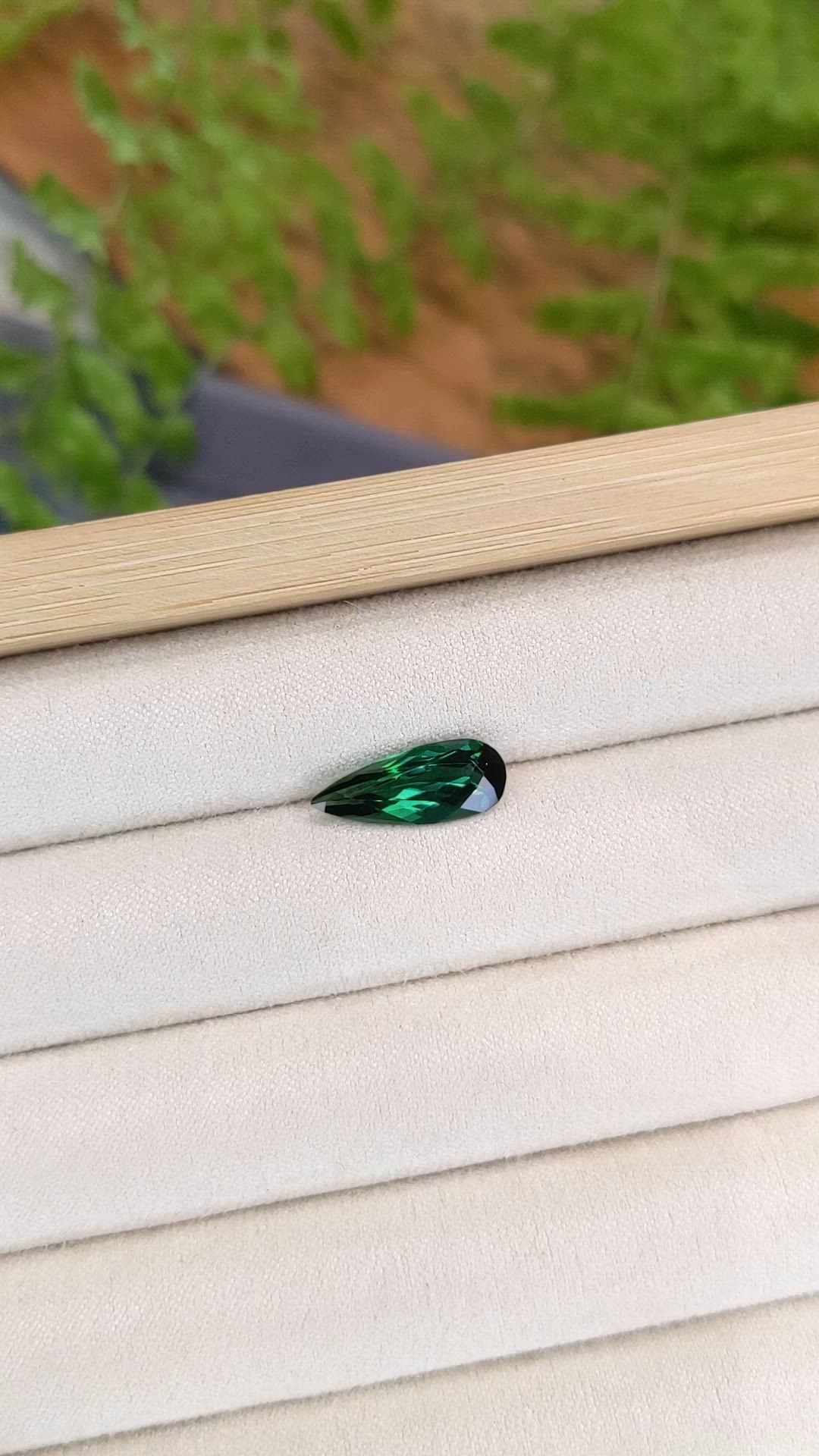 2.82 Ct. Green Tourmaline from Brazil Size Video