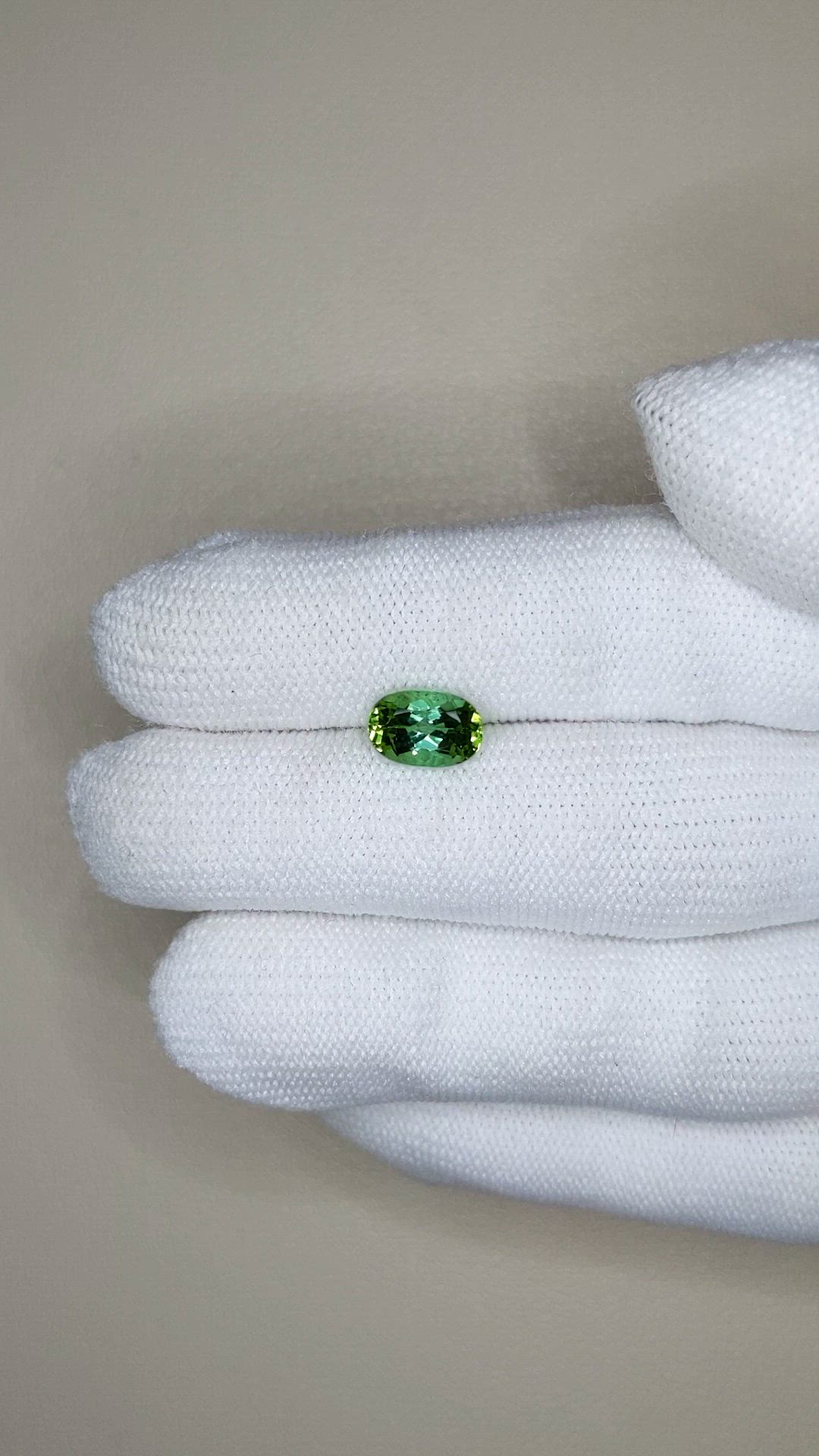 1.64 Ct. Bluish Green Tourmaline from Brazil Size Video
