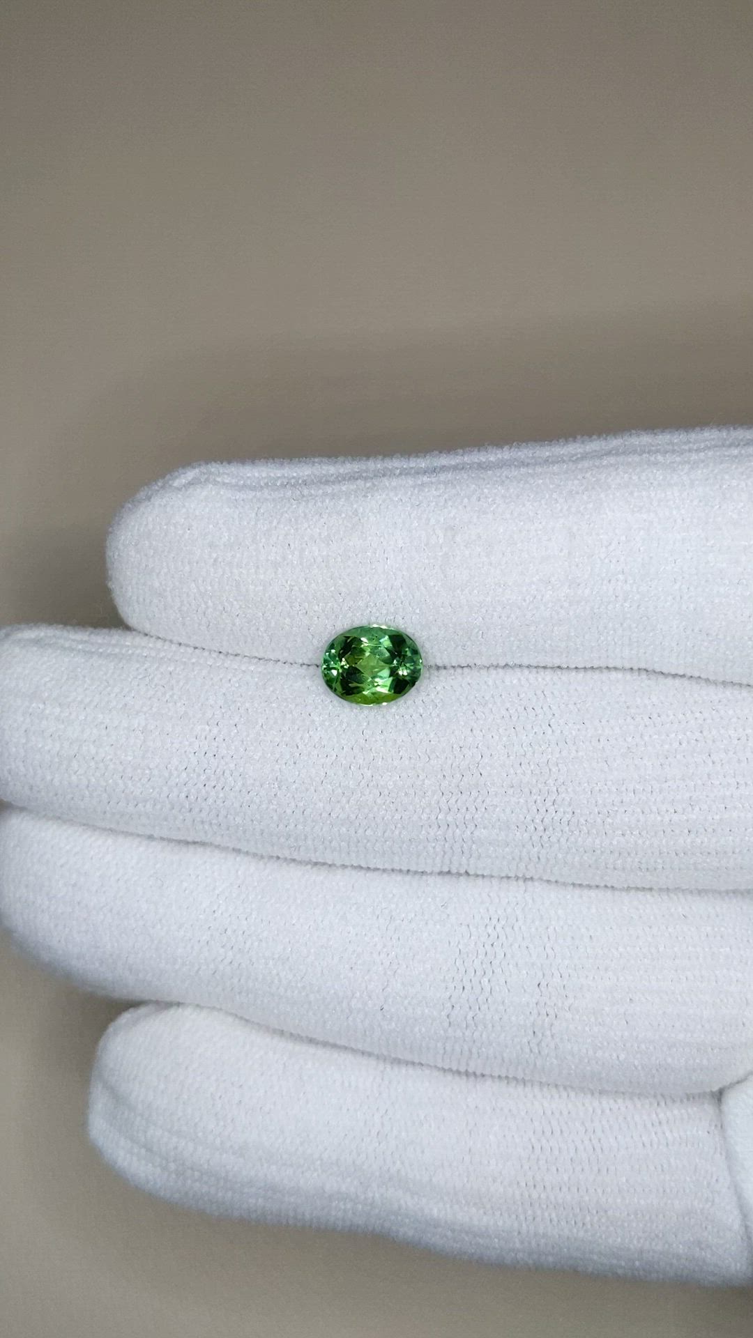 1.52 Ct. Green Tourmaline from Brazil Size Video