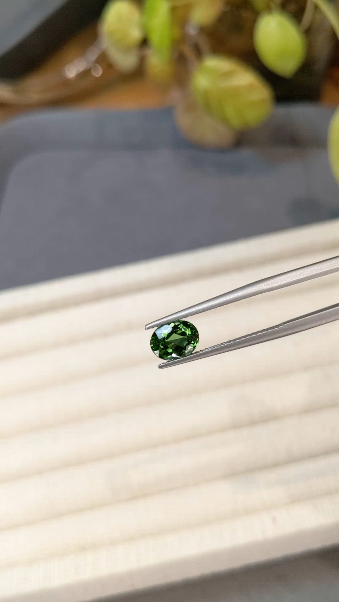 1.52 Ct. Green Tourmaline from Brazil Size Video