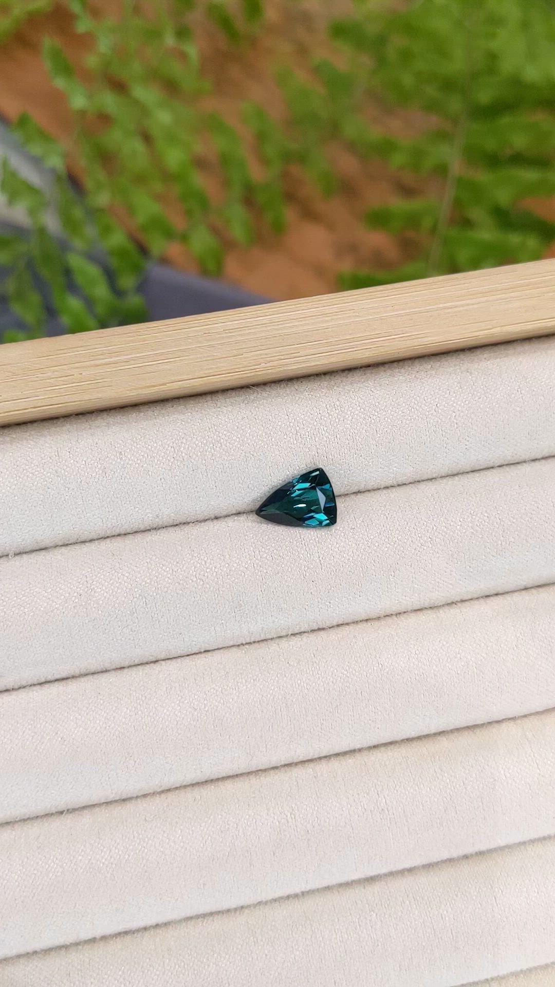 1.78 Ct. Bluish Green Tourmaline from Brazil Size Video