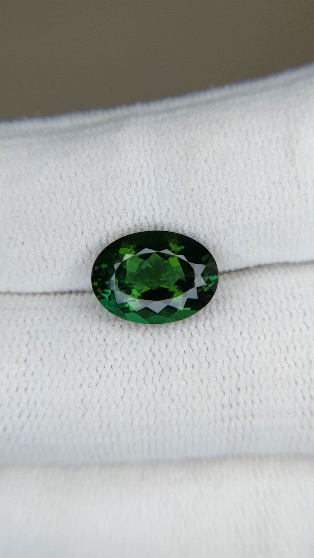 3.81 Ct. Green Tourmaline from Brazil Size Video