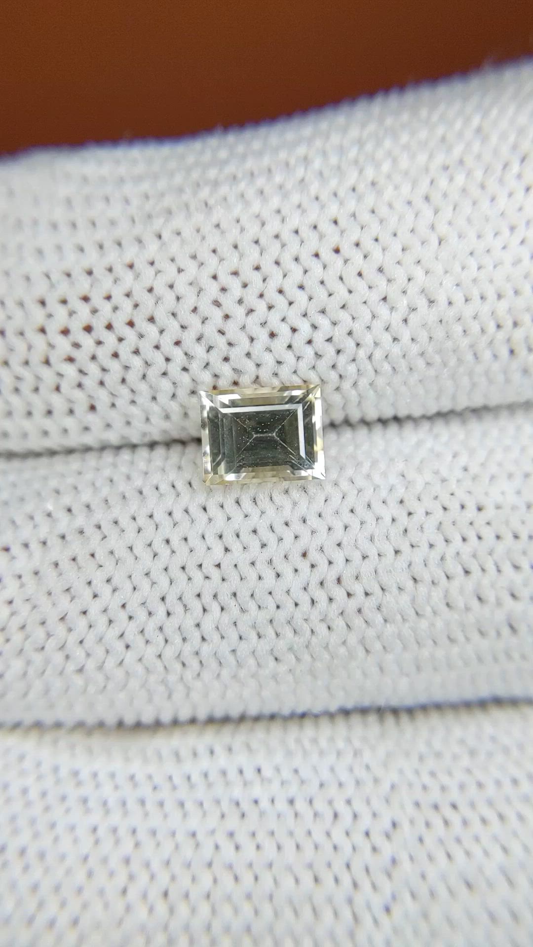 1.00 Ct. Yellow Sinhalite from Ceylon (Sri Lanka) Size Video