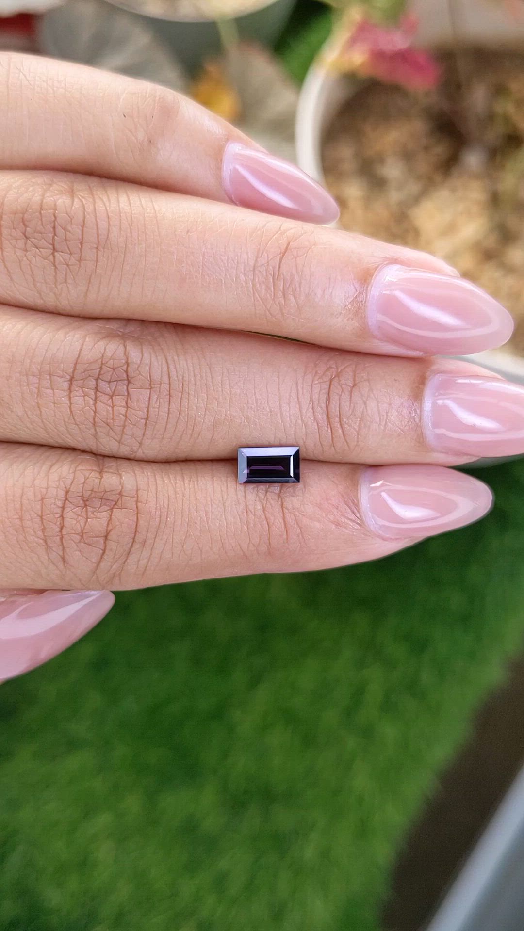 0.84 Ct. Purple Spinel from Ceylon (Sri Lanka) Size Video