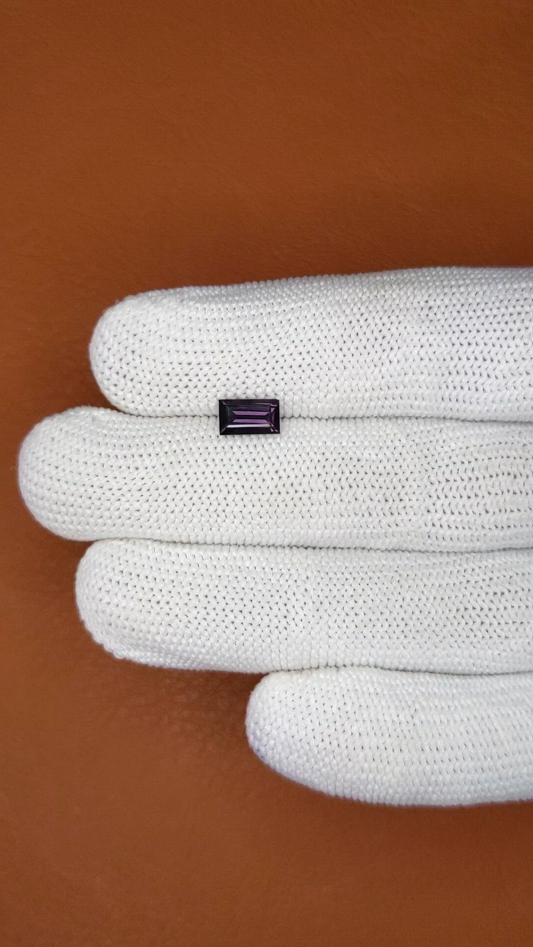 0.84 Ct. Purple Spinel from Ceylon (Sri Lanka) Size Video