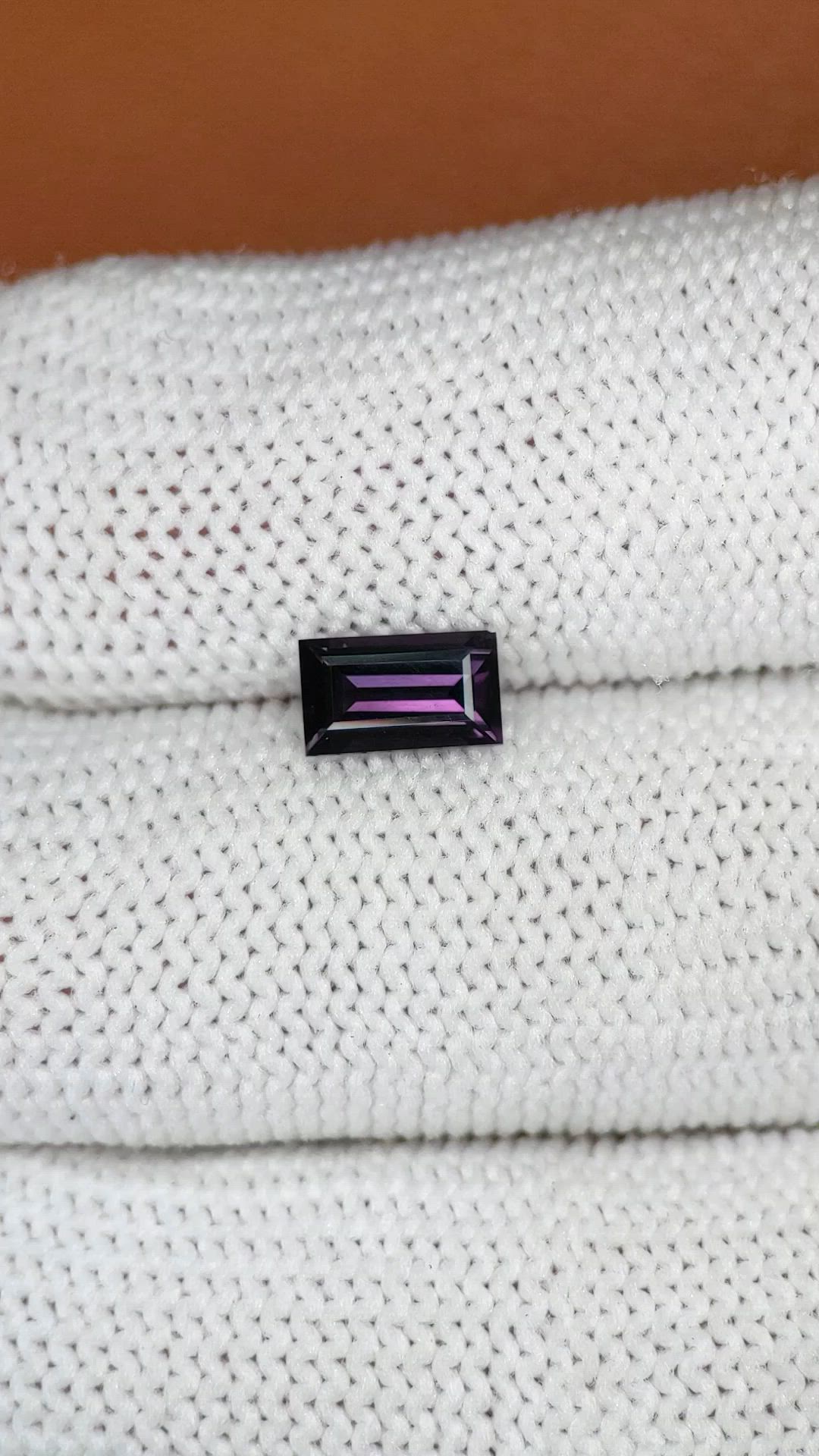 0.84 Ct. Purple Spinel from Ceylon (Sri Lanka) Size Video