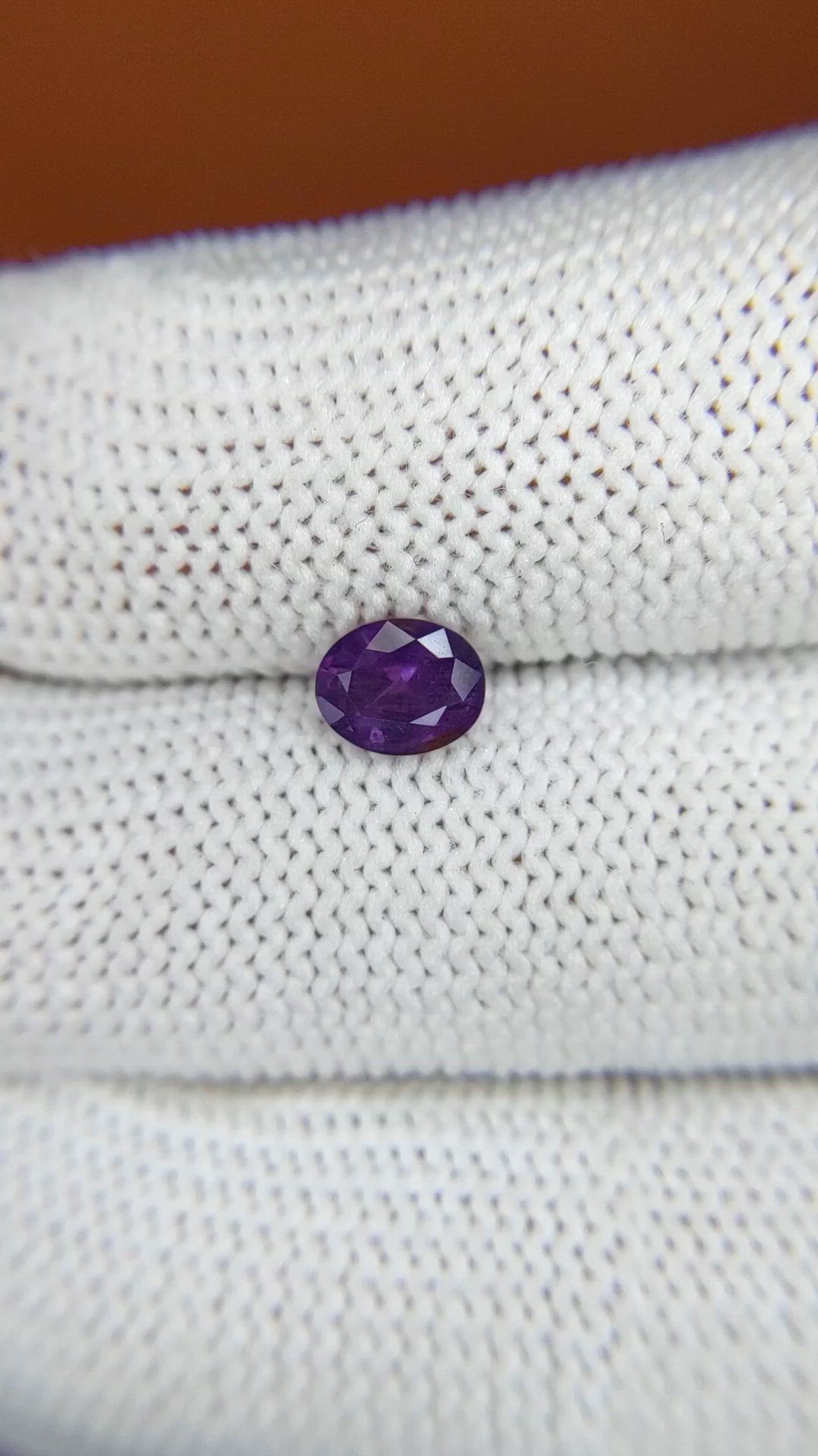 0.76 Ct. Purple Spinel from Ceylon (Sri Lanka) Size Video