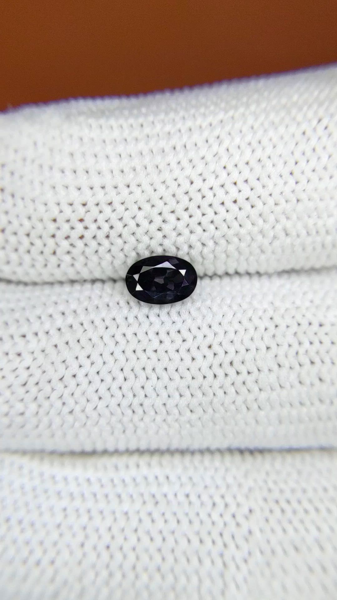 0.63 Ct. Purplish Grey Spinel from Ceylon (Sri Lanka) Size Video