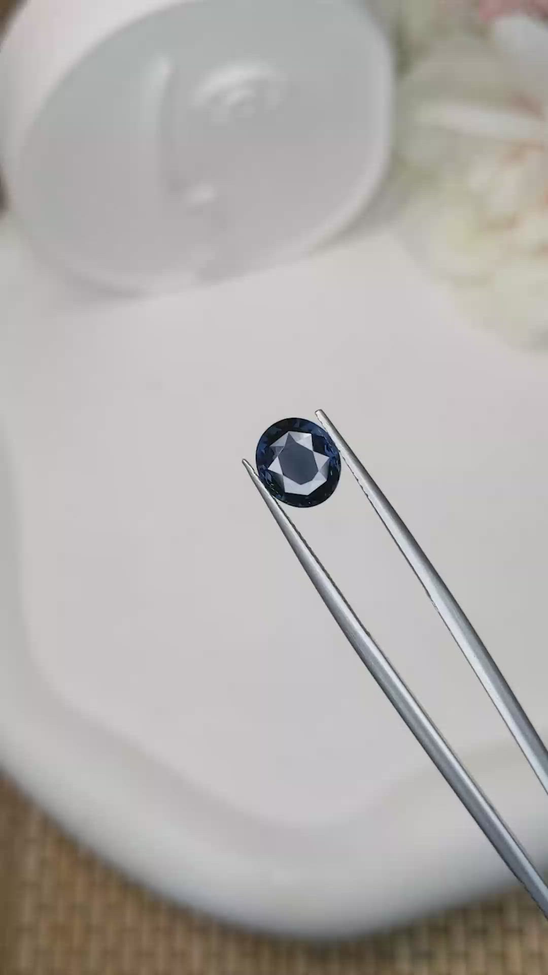 1.95 Ct. Blue Spinel from Ceylon (Sri Lanka) Size Video
