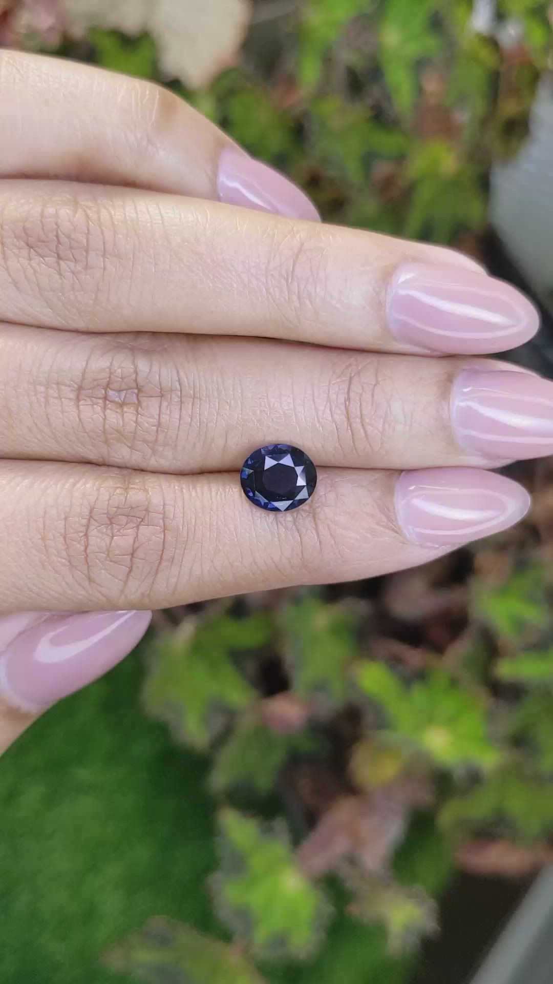 1.95 Ct. Blue Spinel from Ceylon (Sri Lanka) Size Video
