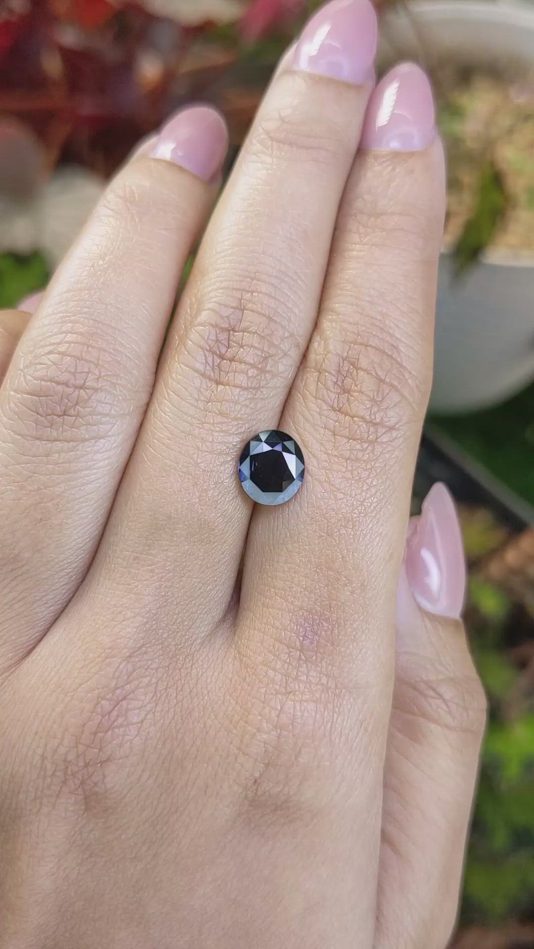 1.95 Ct. Blue Spinel from Ceylon (Sri Lanka) Size Video