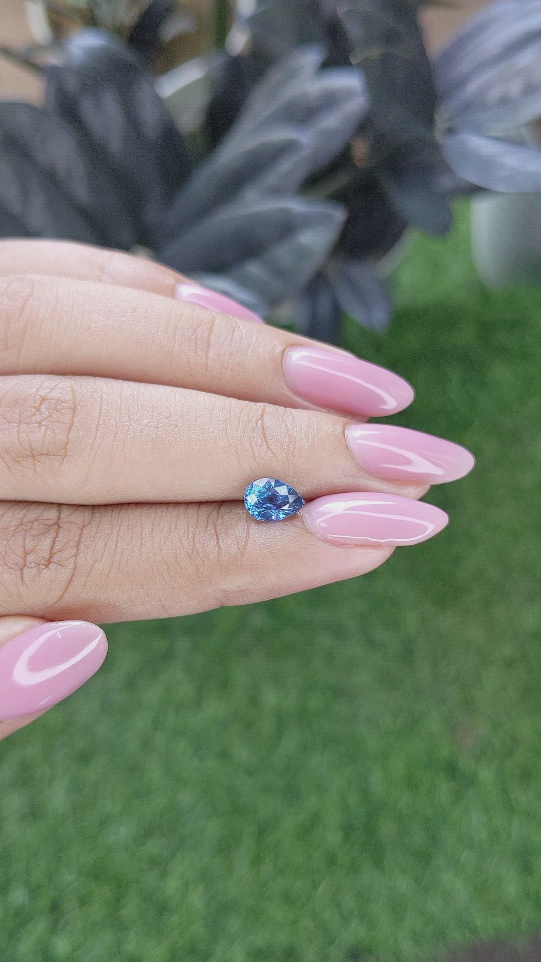 1.01 Ct. Blue Cobalt Spinel from Tanzania Size Video