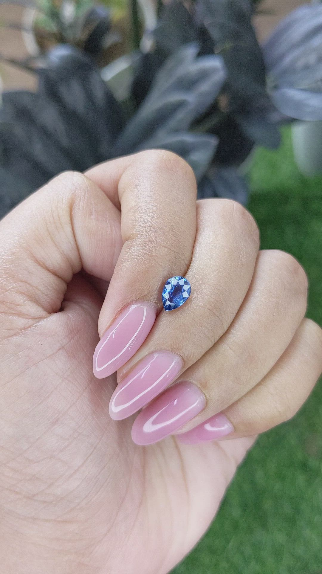 1.01 Ct. Blue Cobalt Spinel from Tanzania Size Video