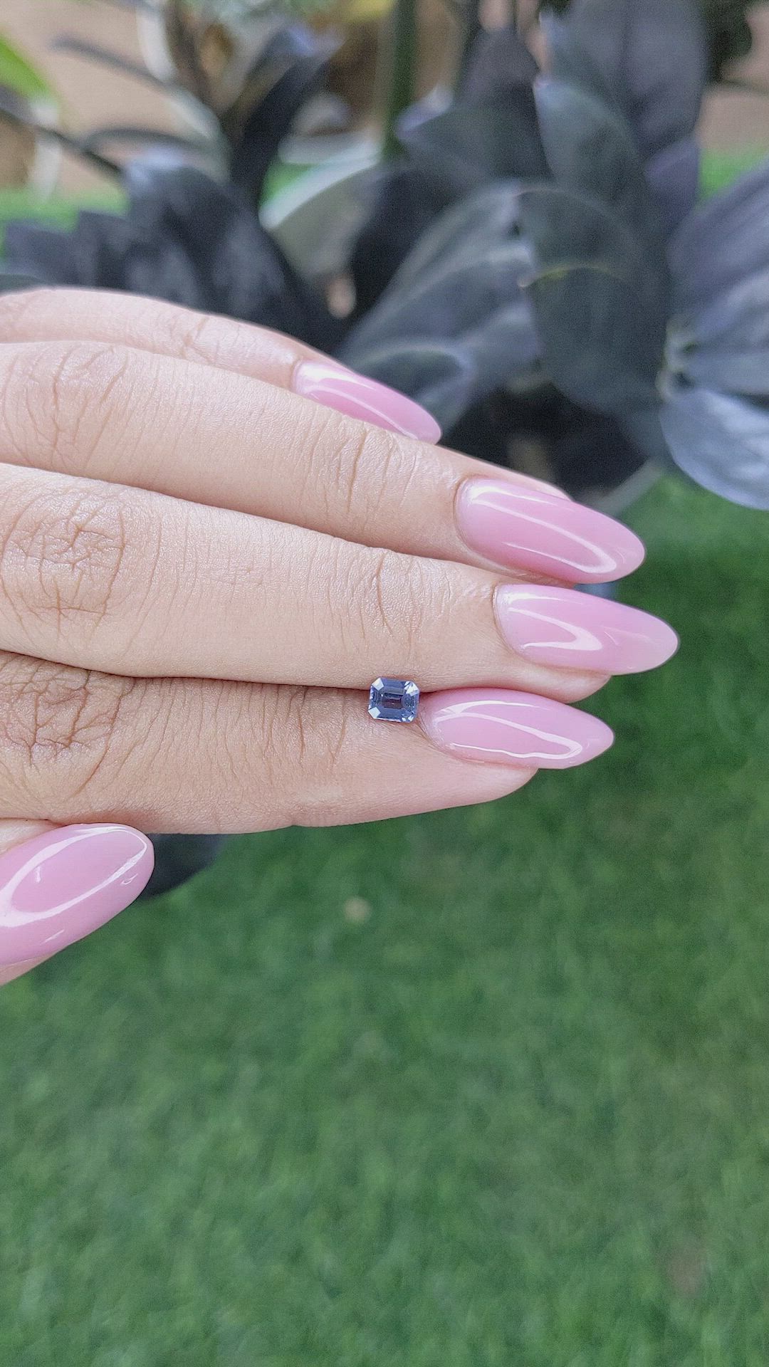 0.33 Ct. Blue Spinel from Ceylon (Sri Lanka) Size Video
