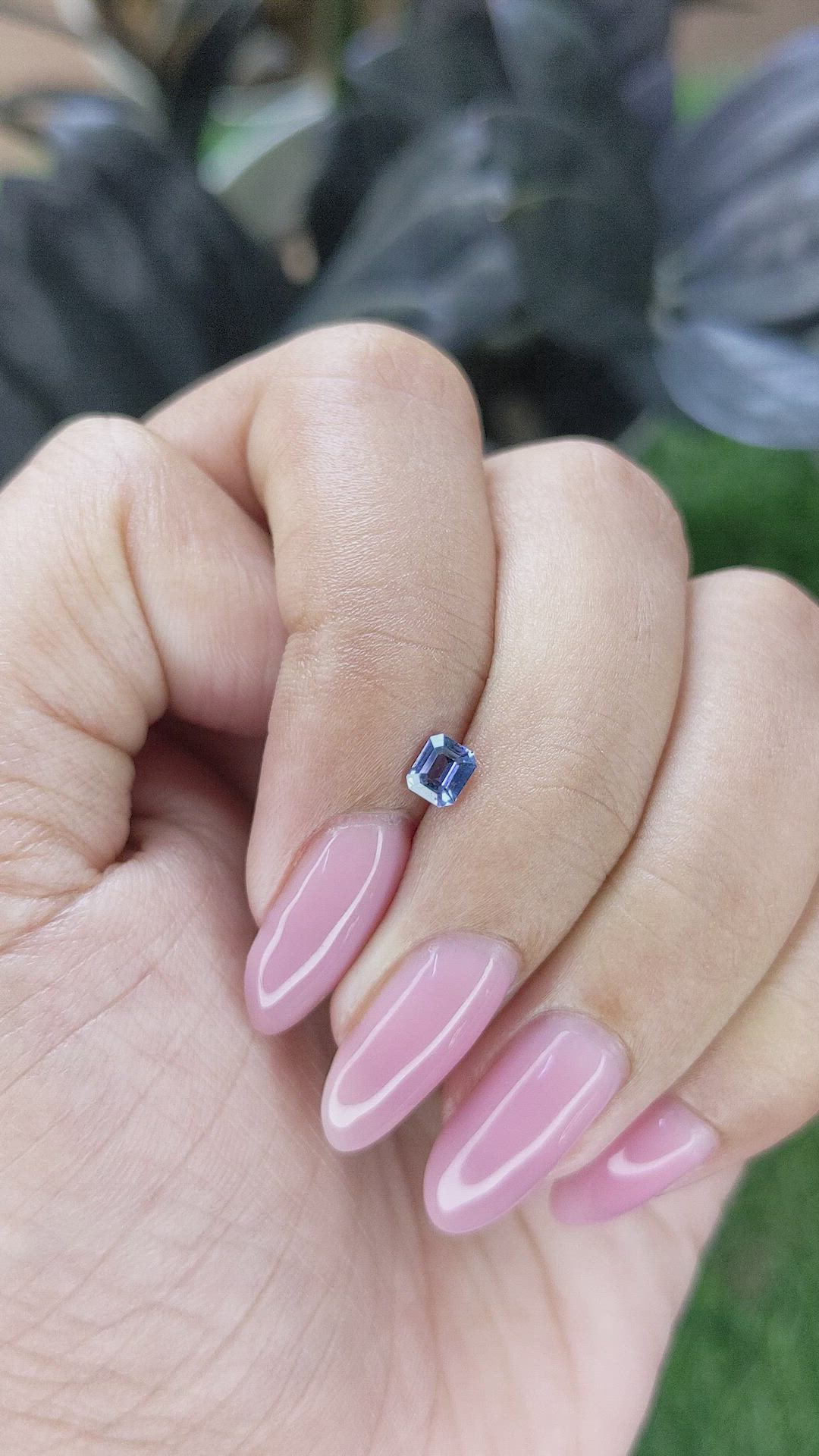 0.33 Ct. Blue Spinel from Ceylon (Sri Lanka) Size Video