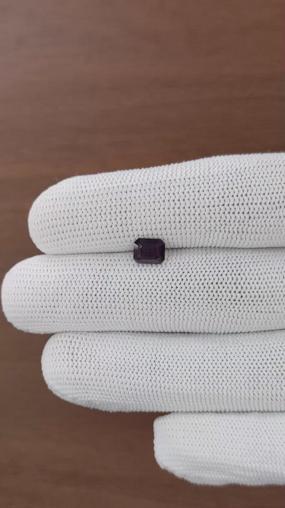 1.05 Ct. Purple Spinel from Ceylon (Sri Lanka) Size Video