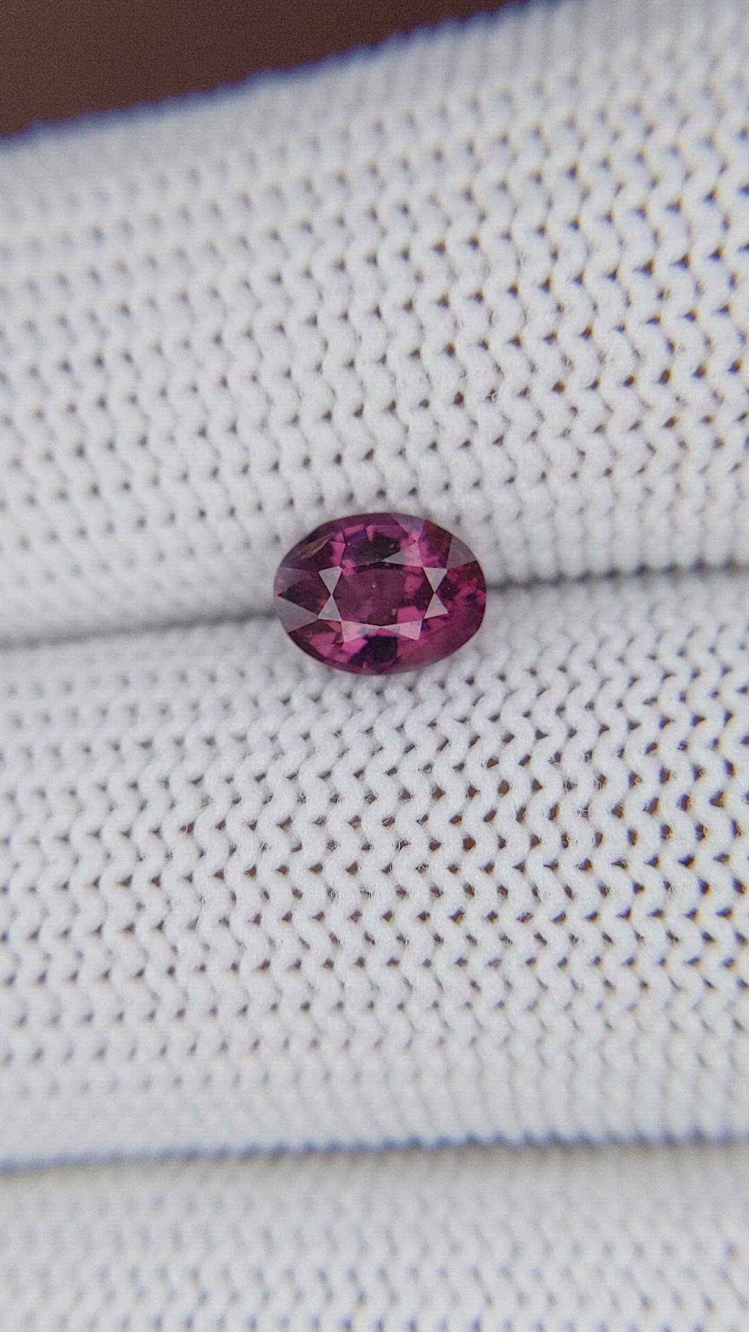 0.89 Ct. Purplish Pink Spinel from Ceylon (Sri Lanka) Size Video