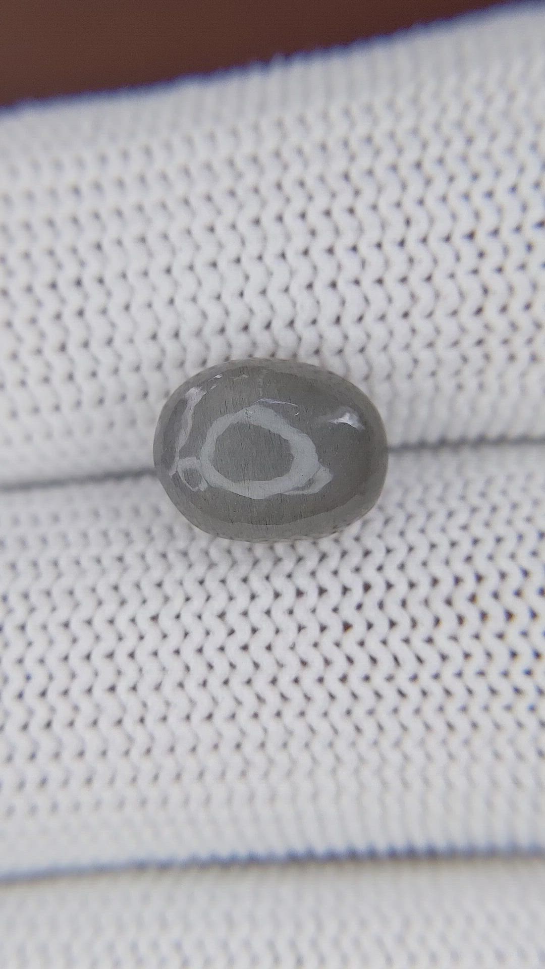 3.55 Ct. Grey Cabochon Moonstone from Ceylon (Sri Lanka) Size Video