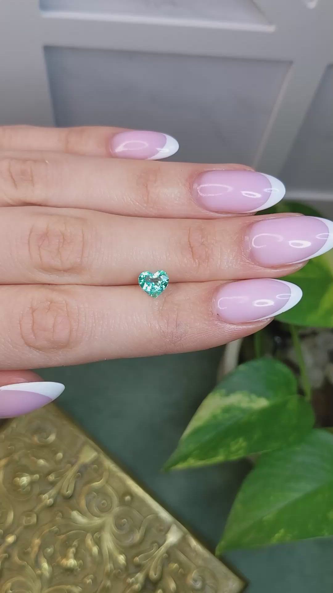 0.92 Ct. Bluish Green Paraiba Tourmaline from Mozambique Size Video