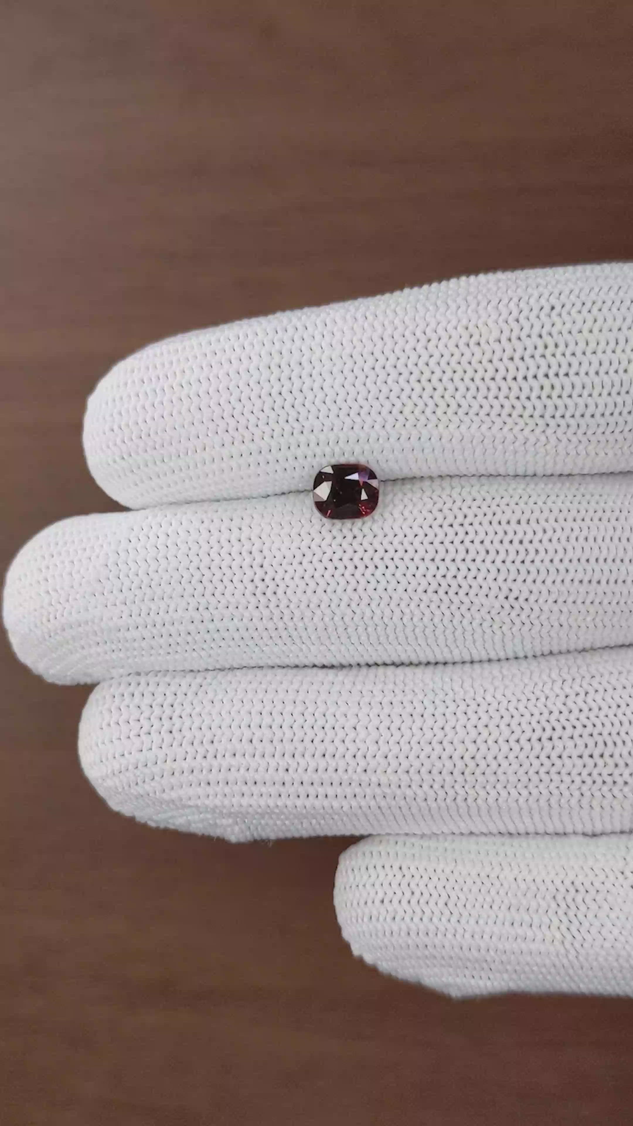 1.32 Ct. Red Garnet from Ceylon (Sri Lanka) Size Video