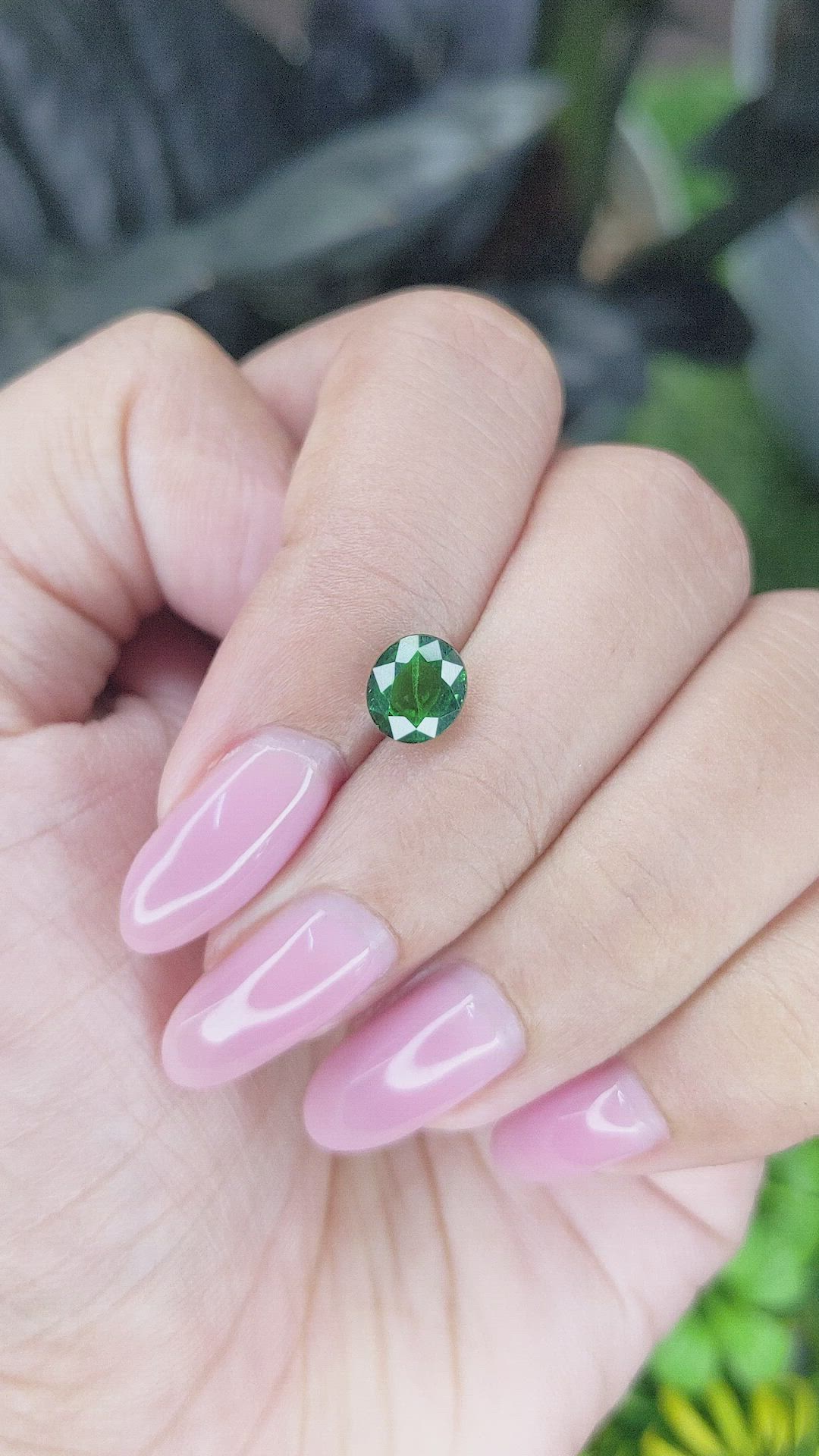 1.55 Ct. Tsavorite Garnet from Tanzania Size Video