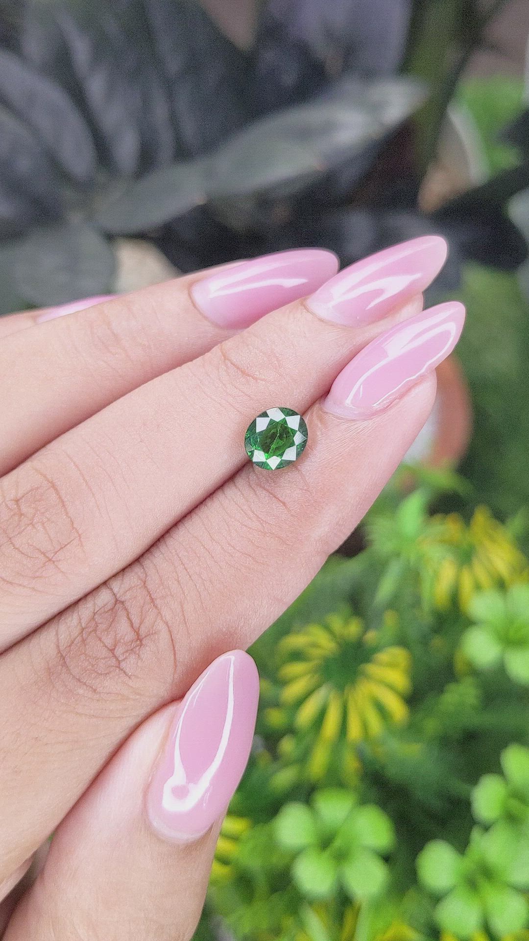 1.55 Ct. Tsavorite Garnet from Tanzania Size Video